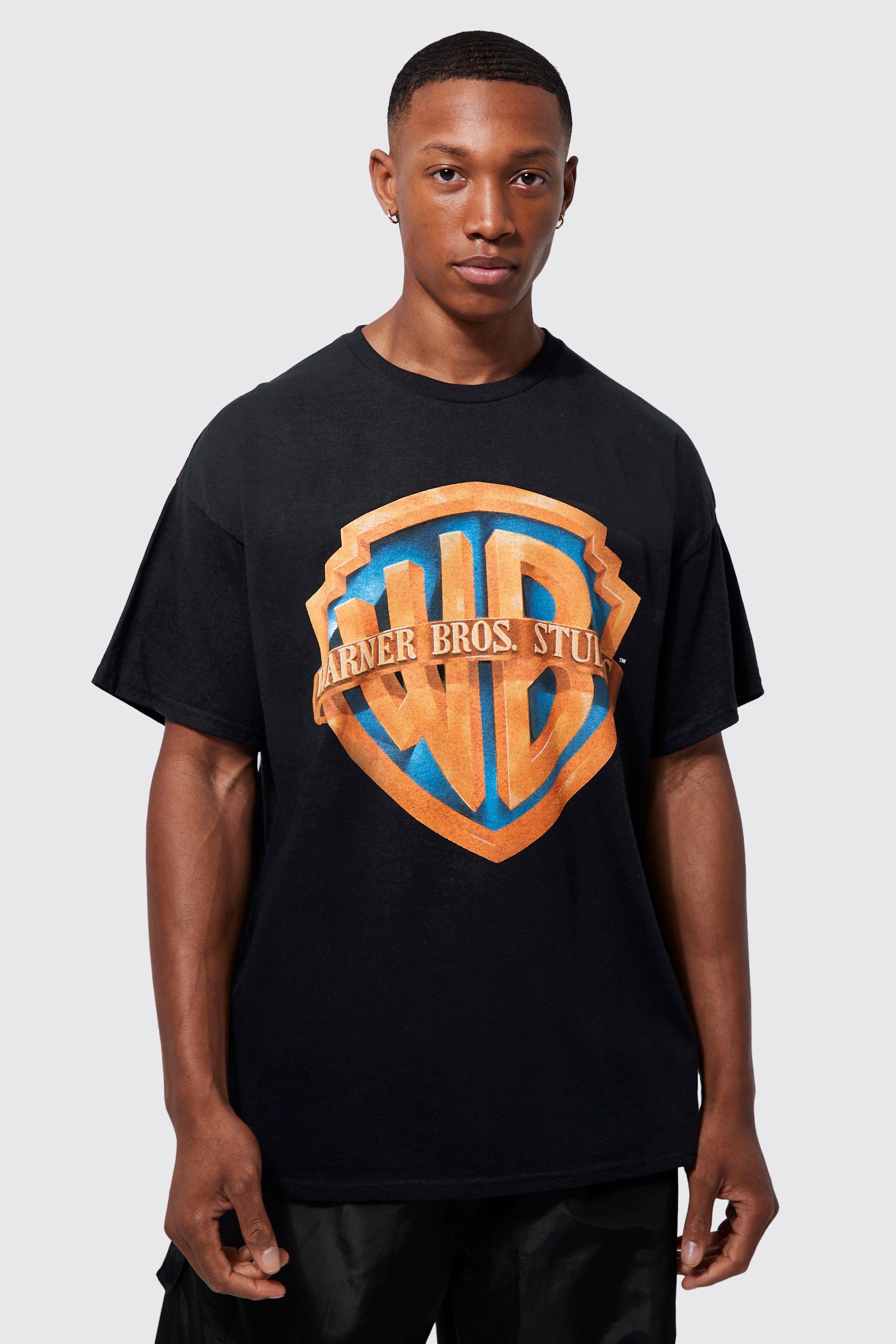 Hæderlig Forhåbentlig Kristendom Oversized Warner Bros Logo License T-shirt | boohooMAN USA