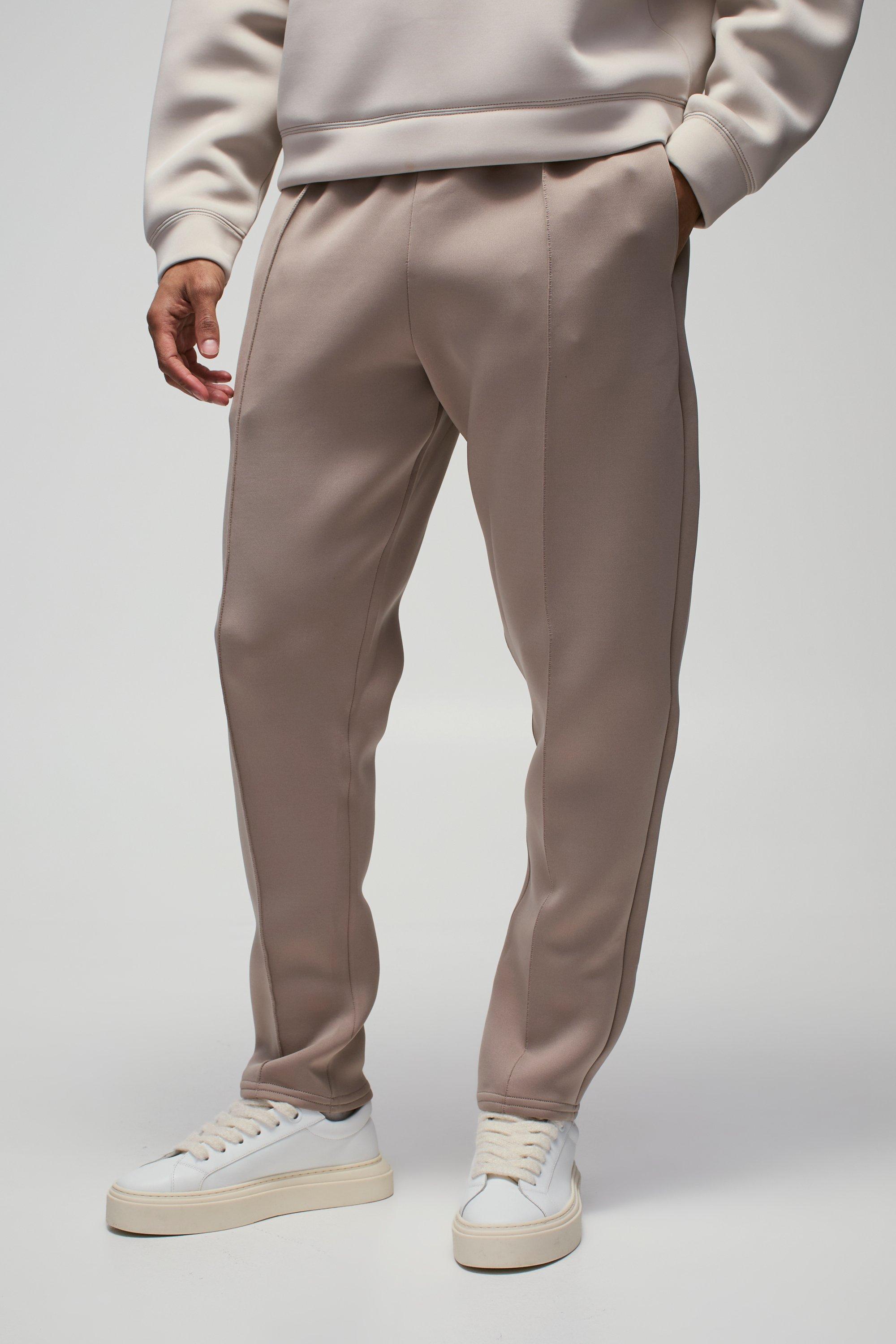 SLIM-FIT SWEATPANTS IN VISCOSE-BLEND STRETCH SCUBA