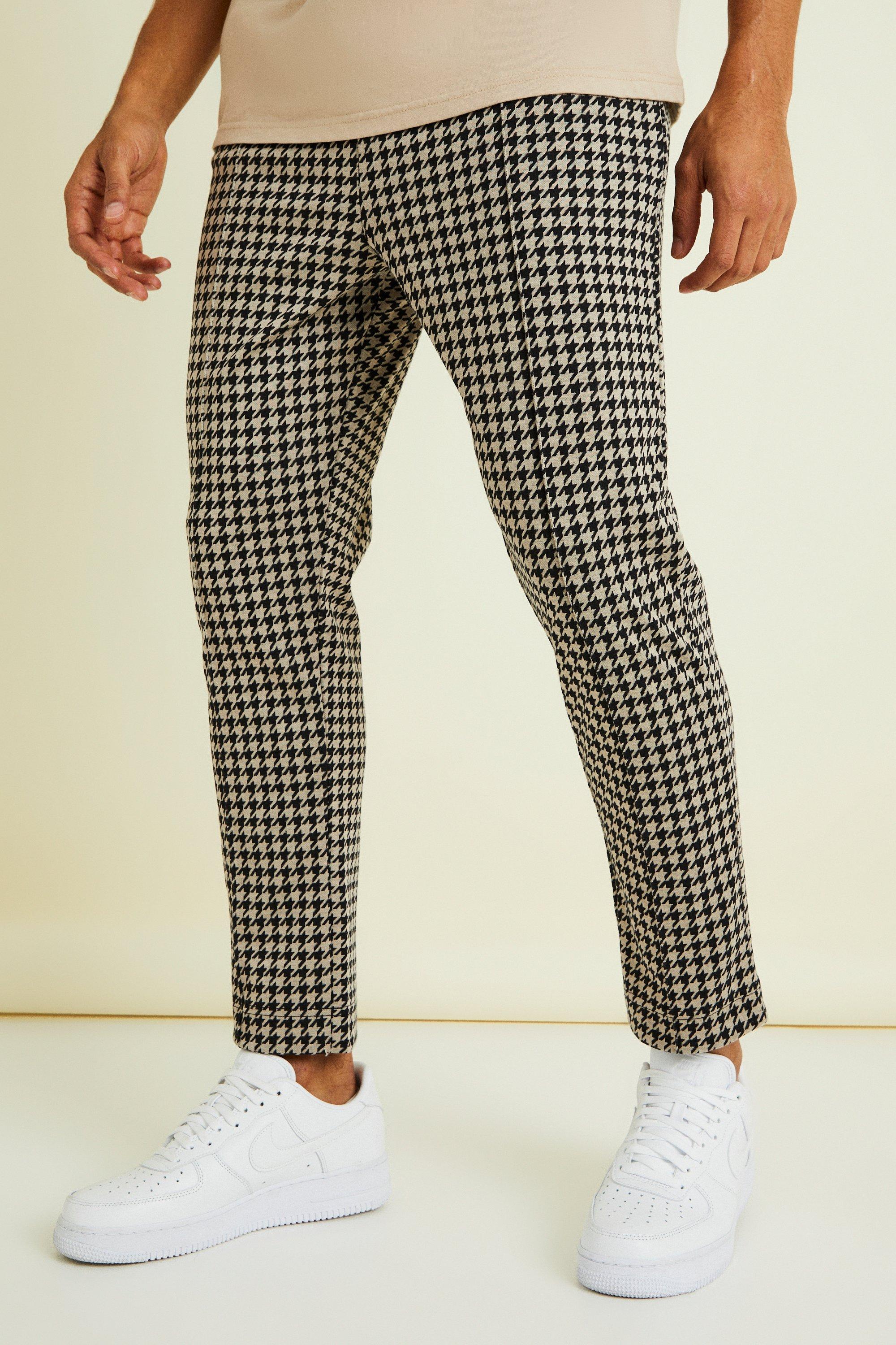 Boohooman smart sale checked jogger