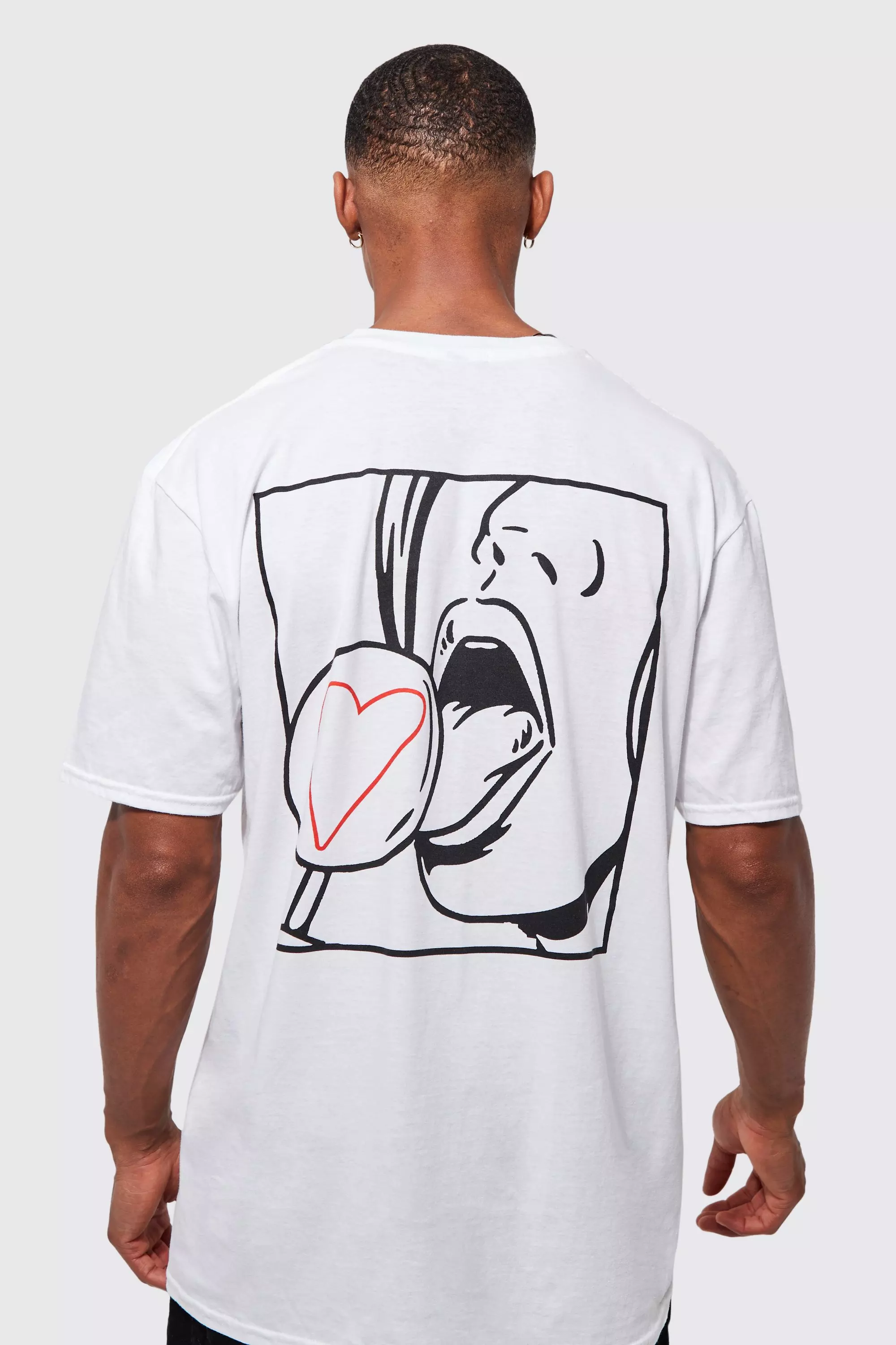 Mens white graphic cheap t shirts