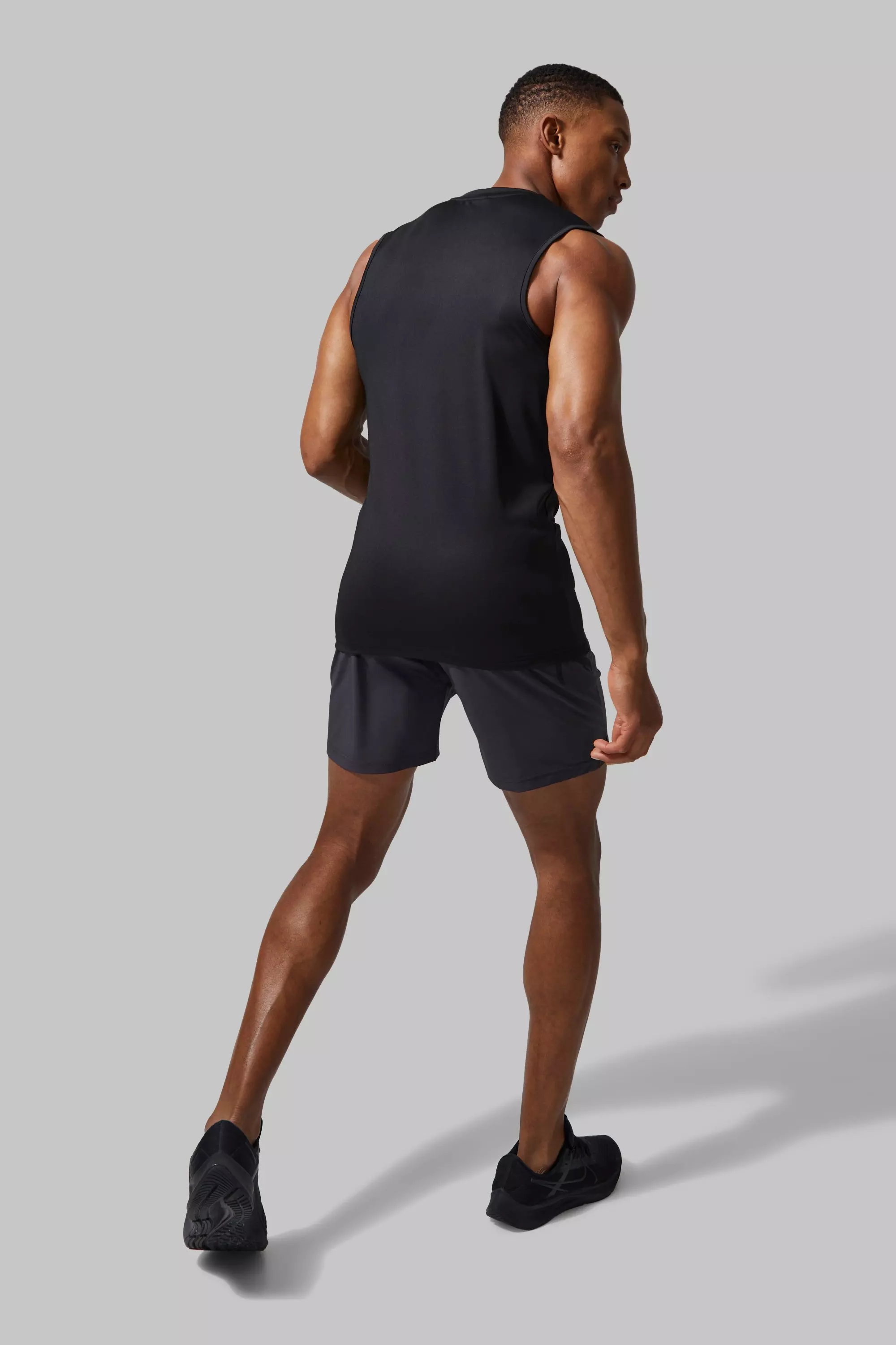Man Active 2 Pack Compression Tank | boohooMAN USA