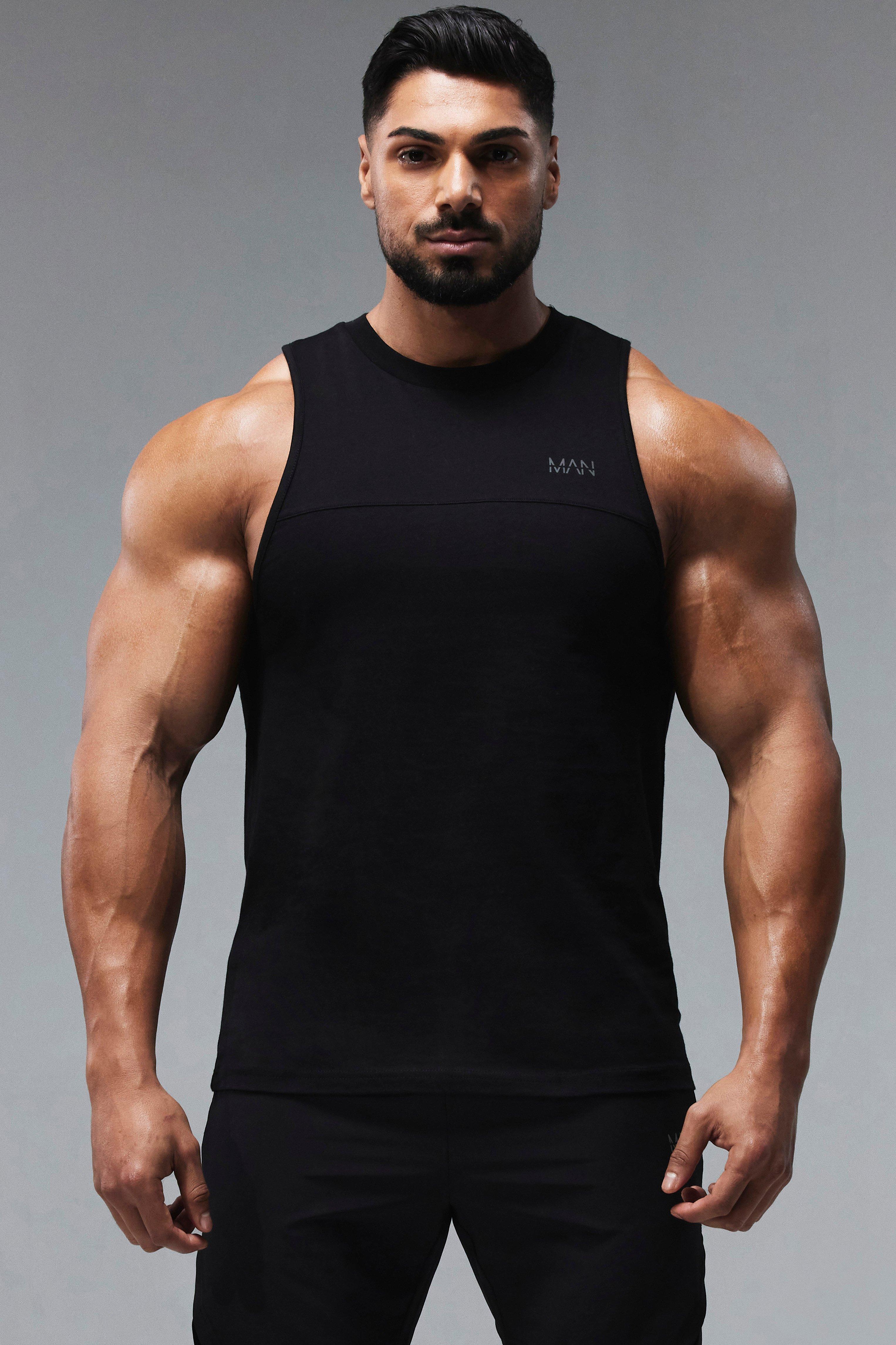 Tall Man Active Logo Drop Armhole Tank