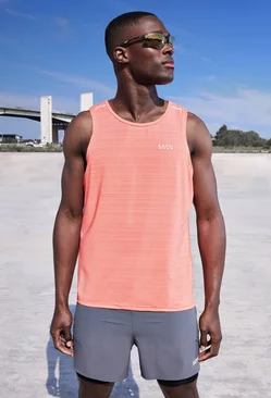 Man Active Lightweight Performance Vest Orange