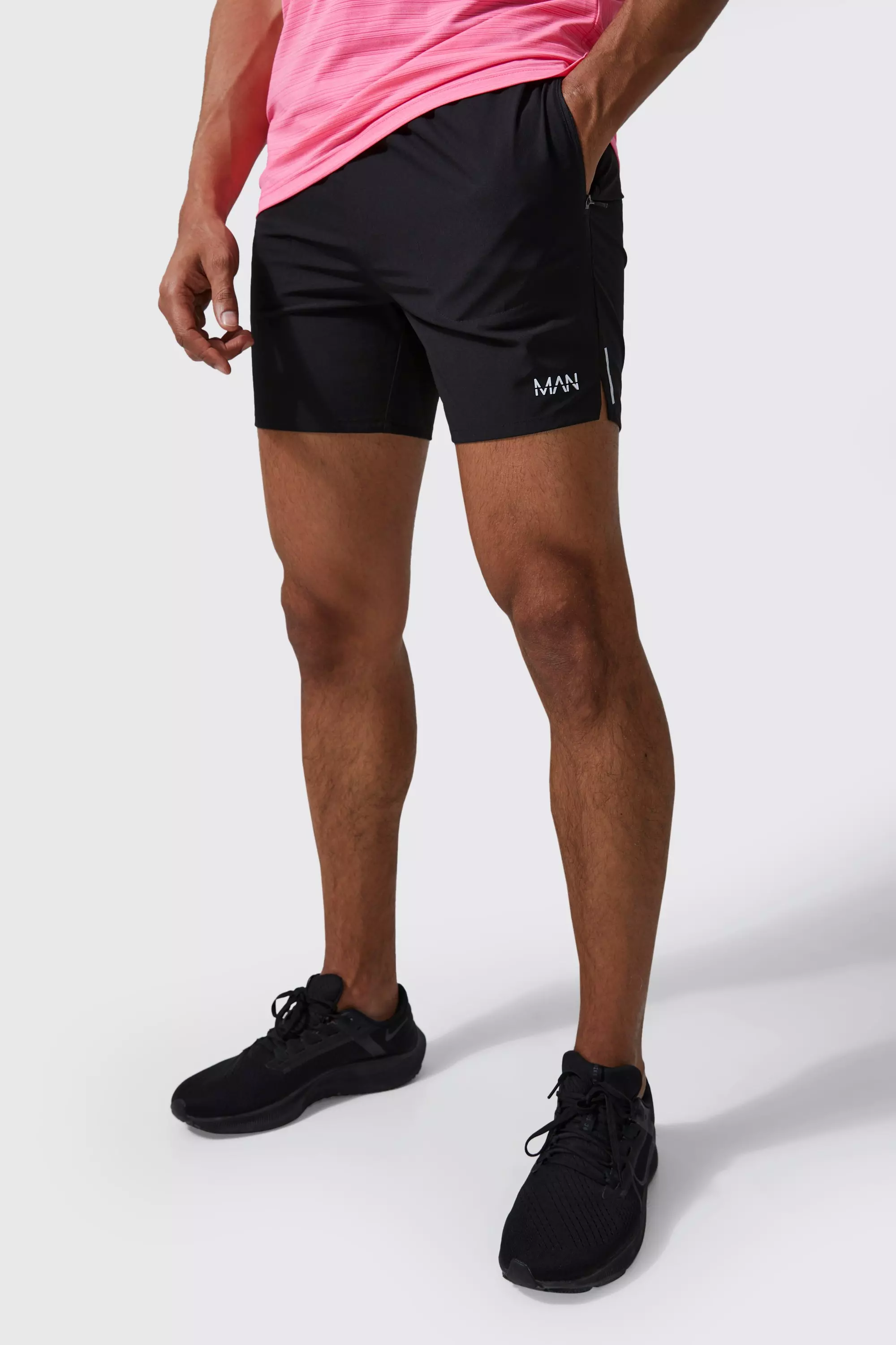Man Active Lightweight Performance Shorts Black