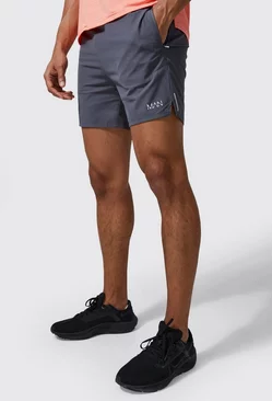 Man Active Lightweight Performance Shorts Charcoal