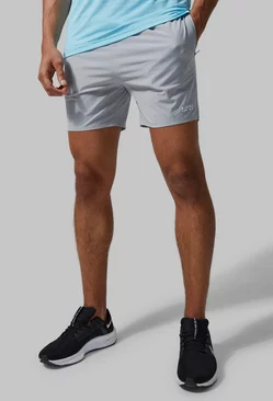 Man Active Lightweight Performance Shorts Light grey