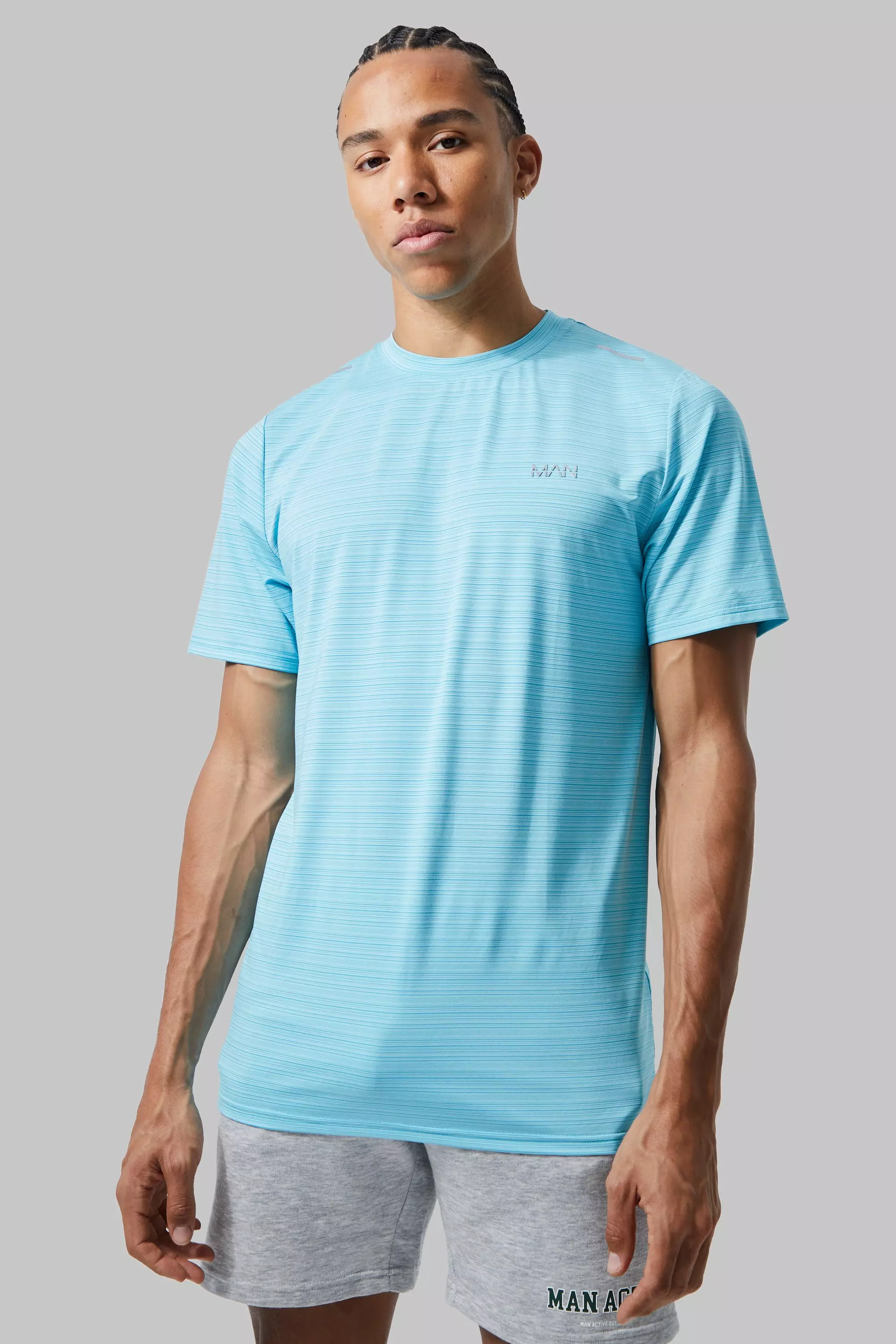 Tall Man Active Lightweight Performance T-shirt Light blue