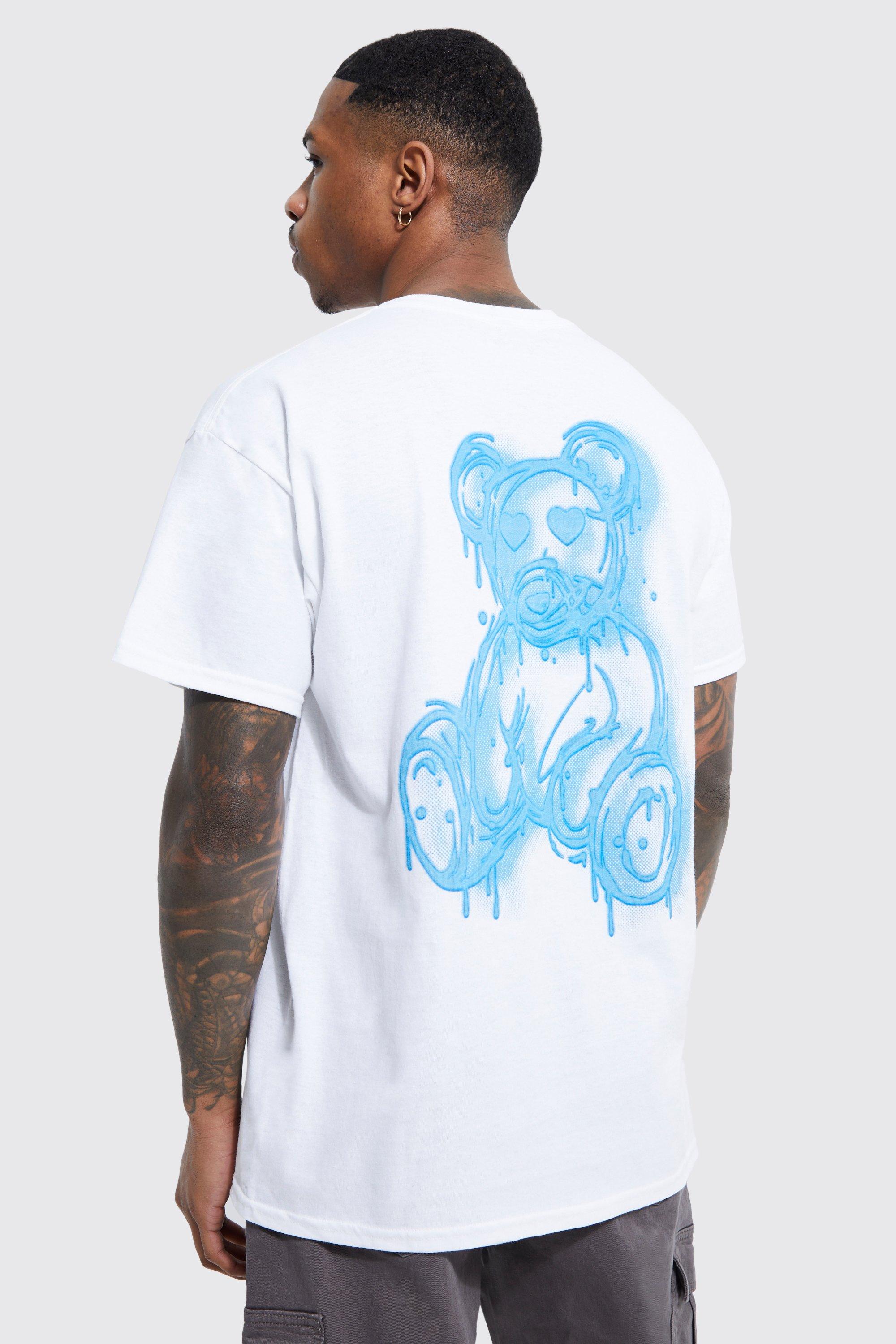 Regular Fit Spray On Teddy Graphic T-shirt
