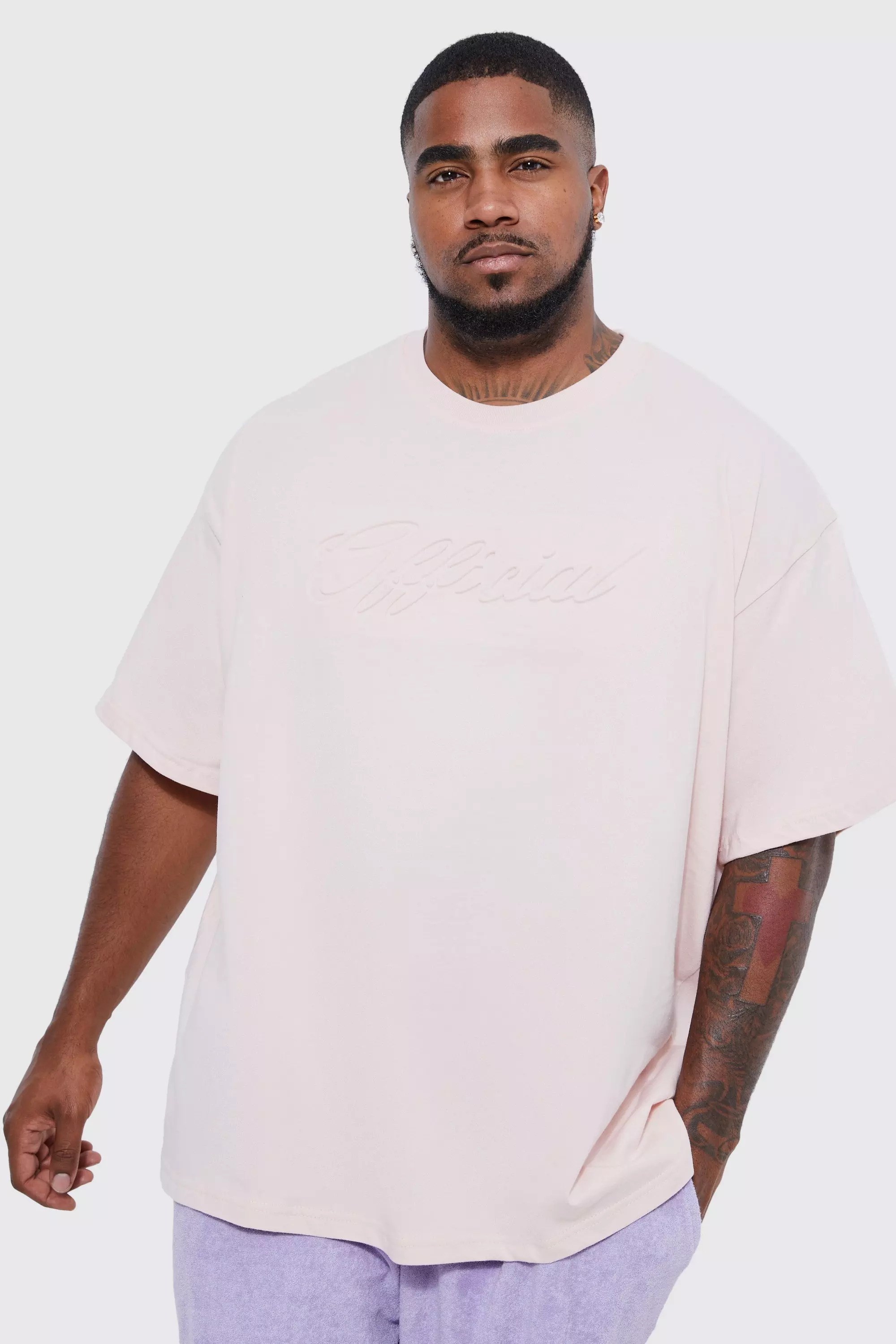 New Look Oversized T-shirt in Pink for Men