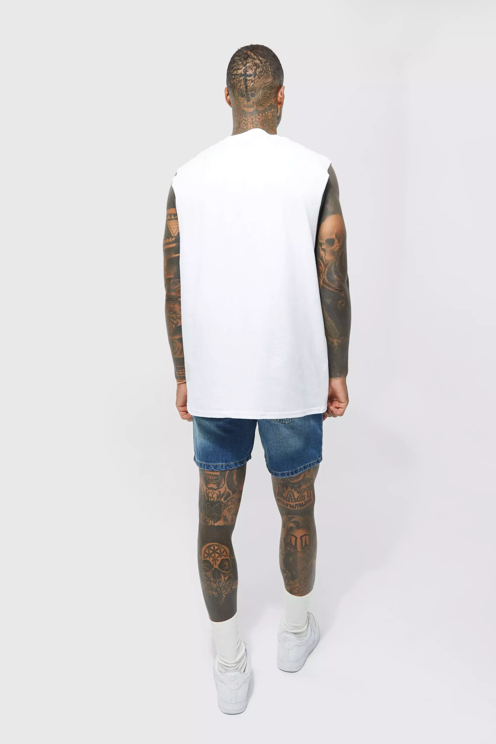 Oversize Tanktop mit Nirvana-Print, White alternatives Bild