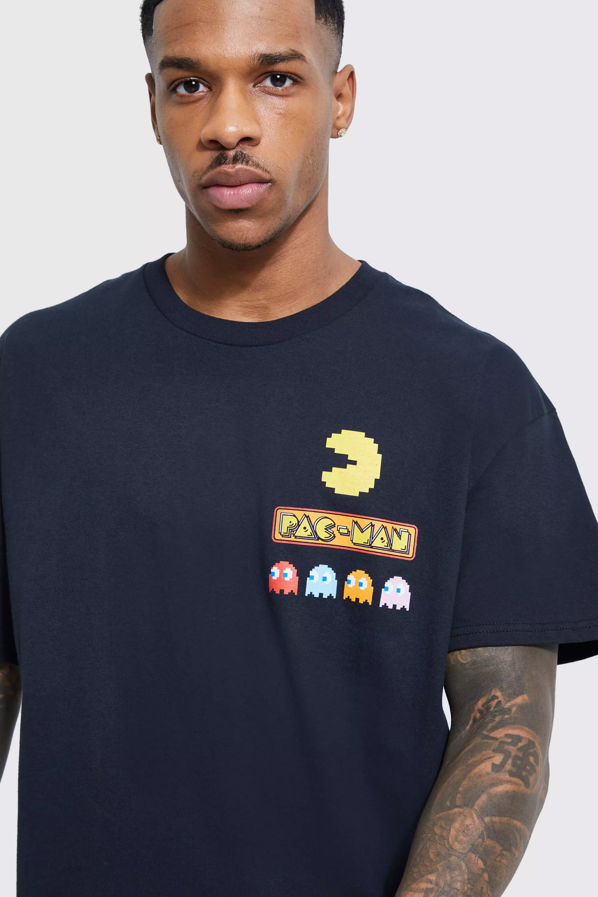 Oversized Pacman License T shirt boohooMAN