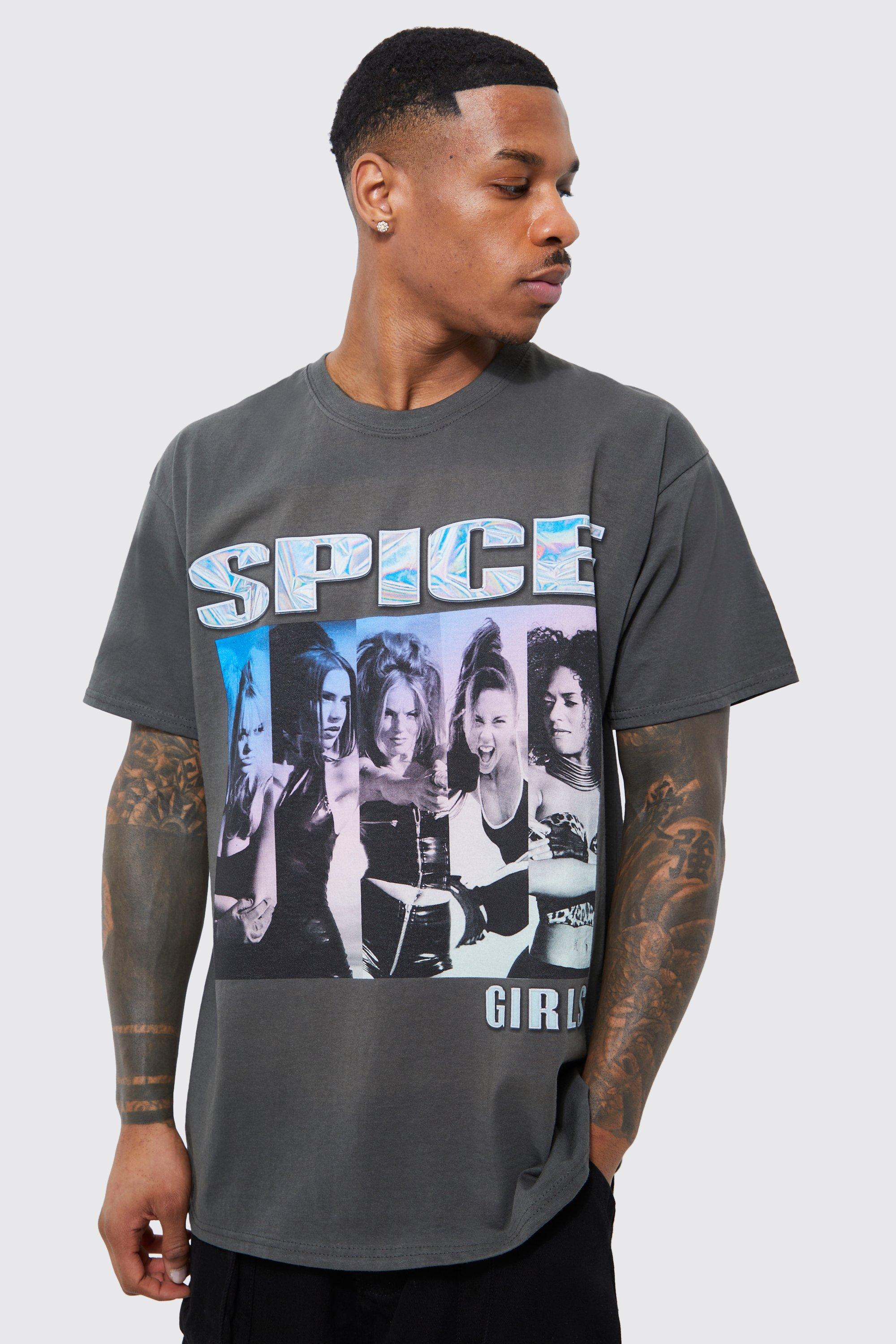 T-shirt oversize à imprimé Spice Girls | boohooMAN FR