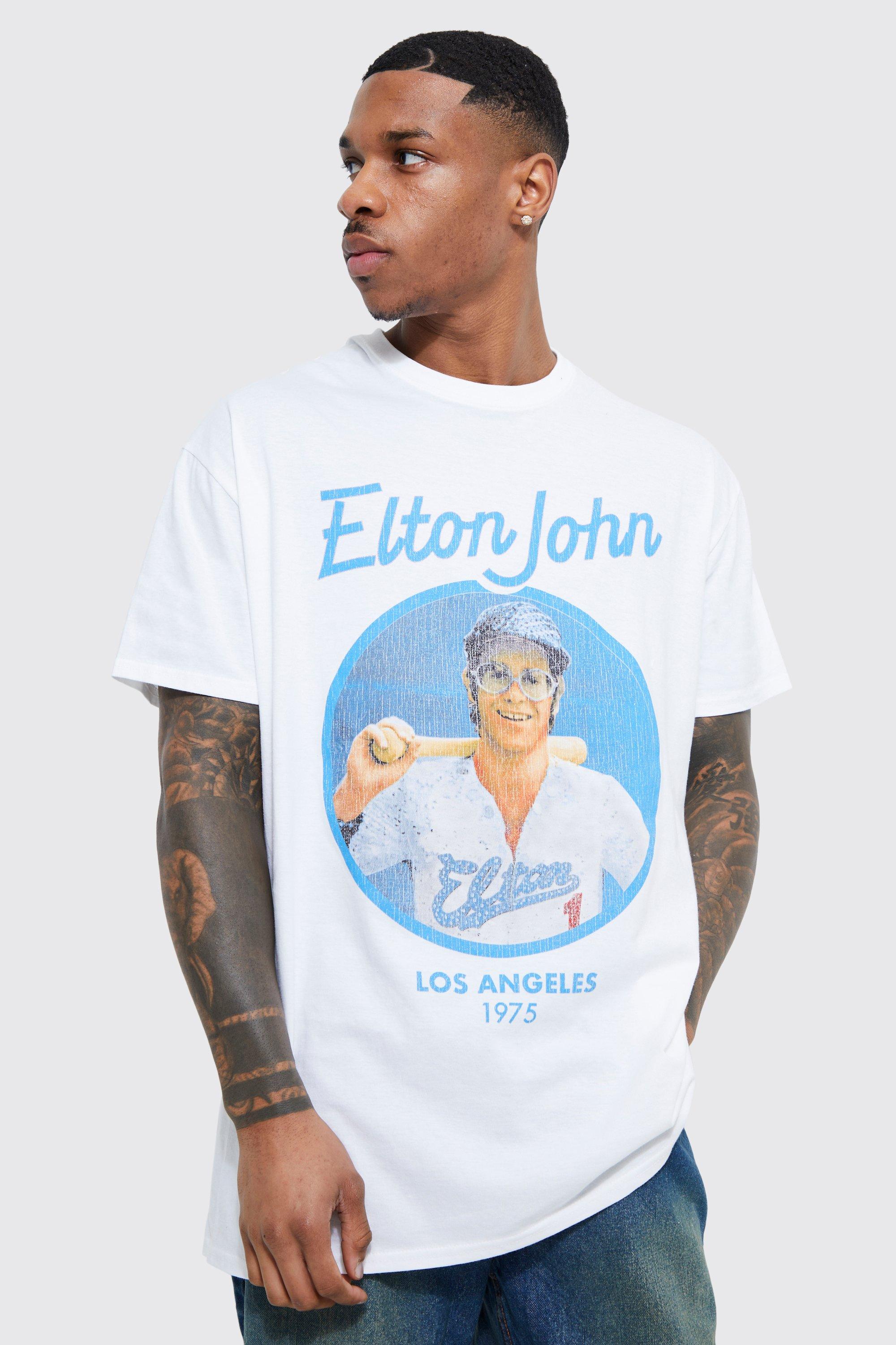 Oversized Elton John License T shirt boohooMAN USA