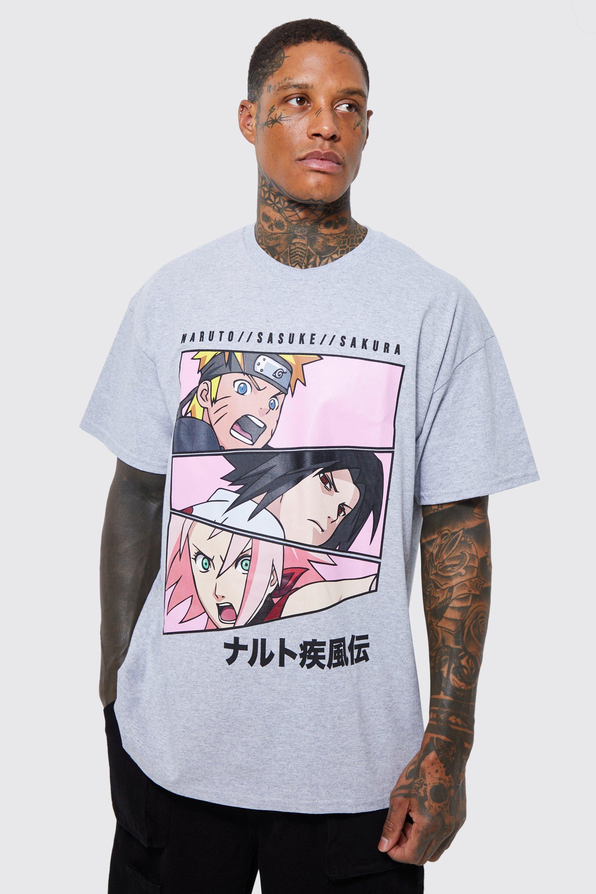 Oversized Naruto License T-shirt | boohooMAN USA