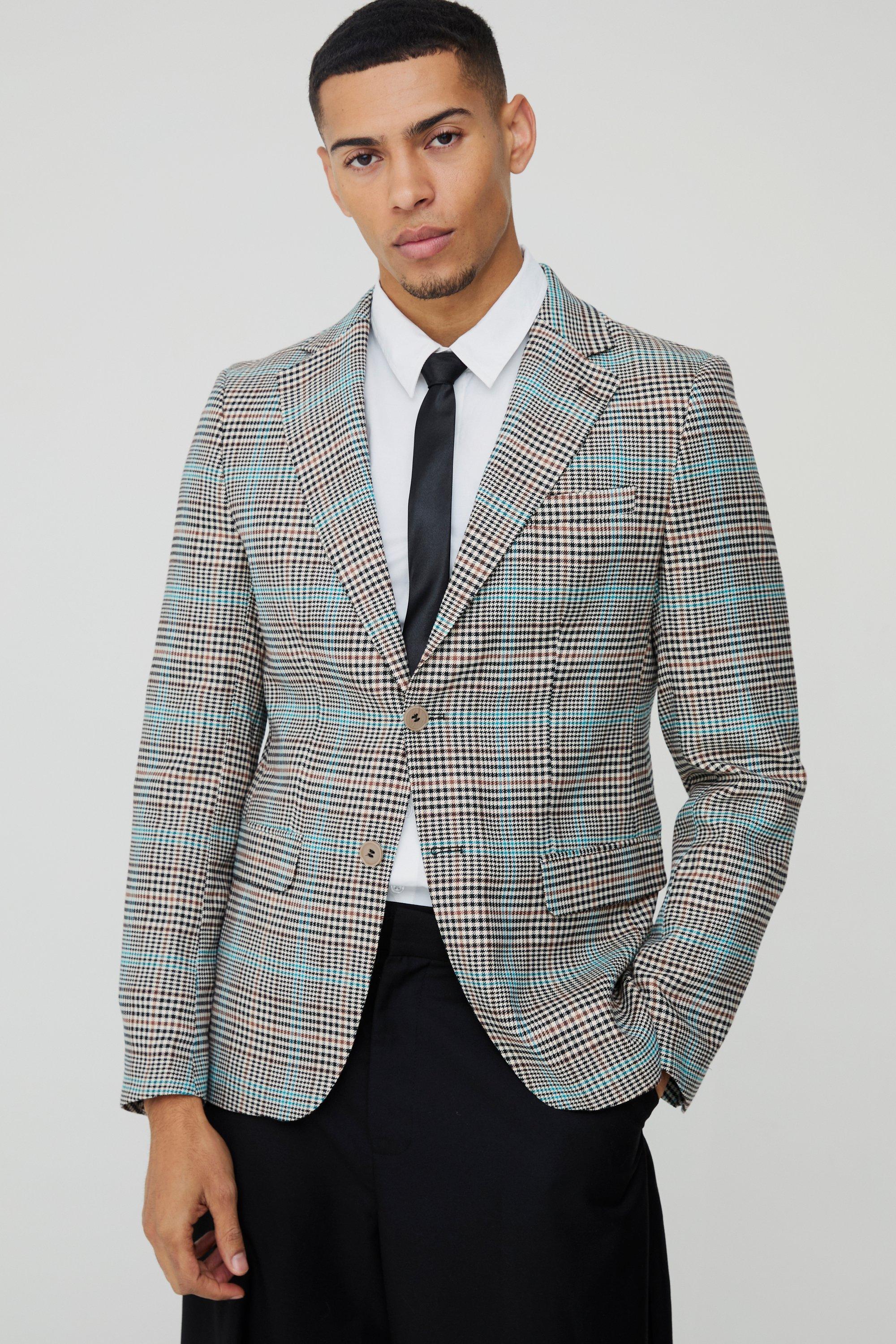 boohooMAN Men's Slim Single Breasted Suit Jacket