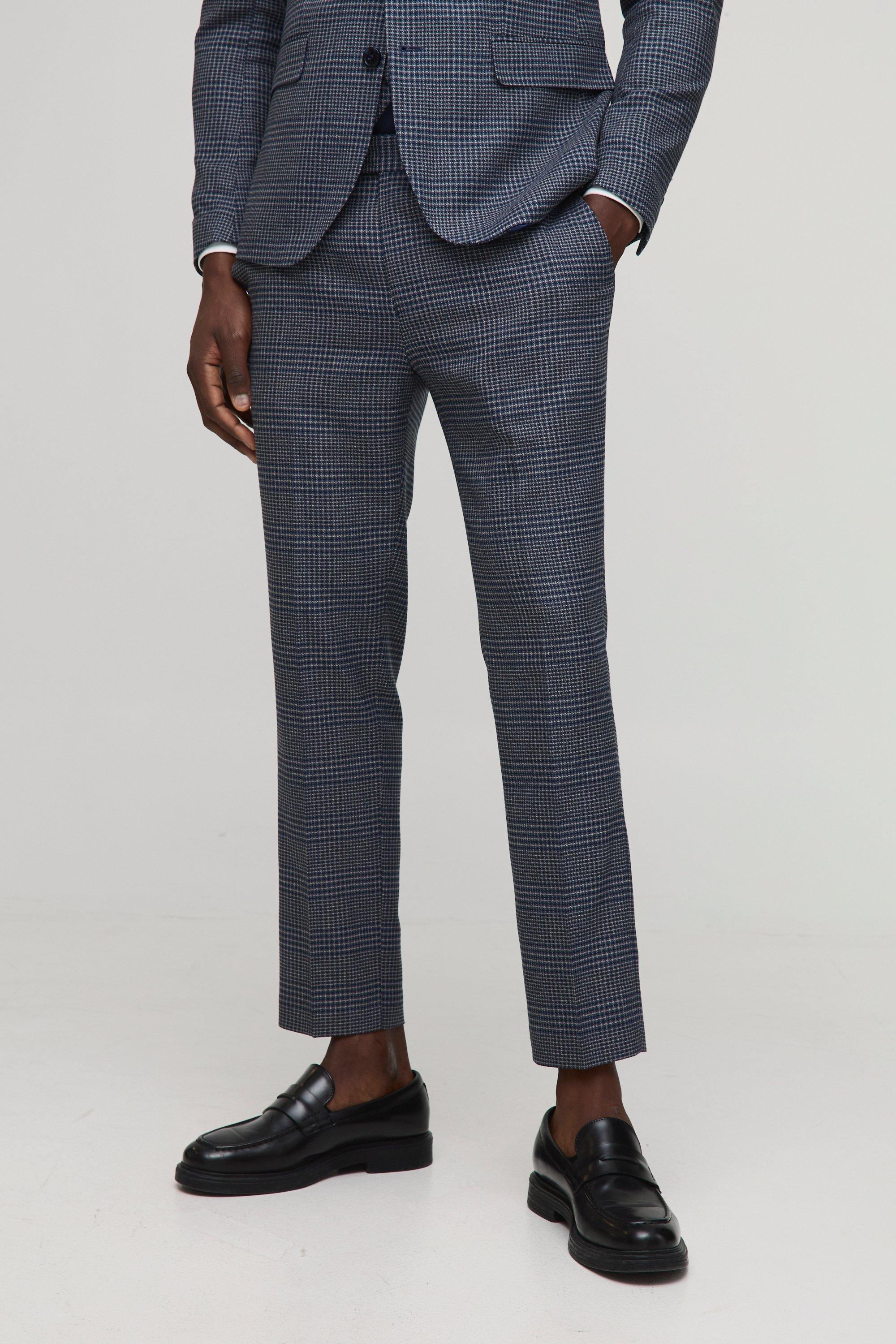 Spring break check slim cropped trousers hotsell