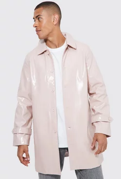 Pink High Shine Raincoat