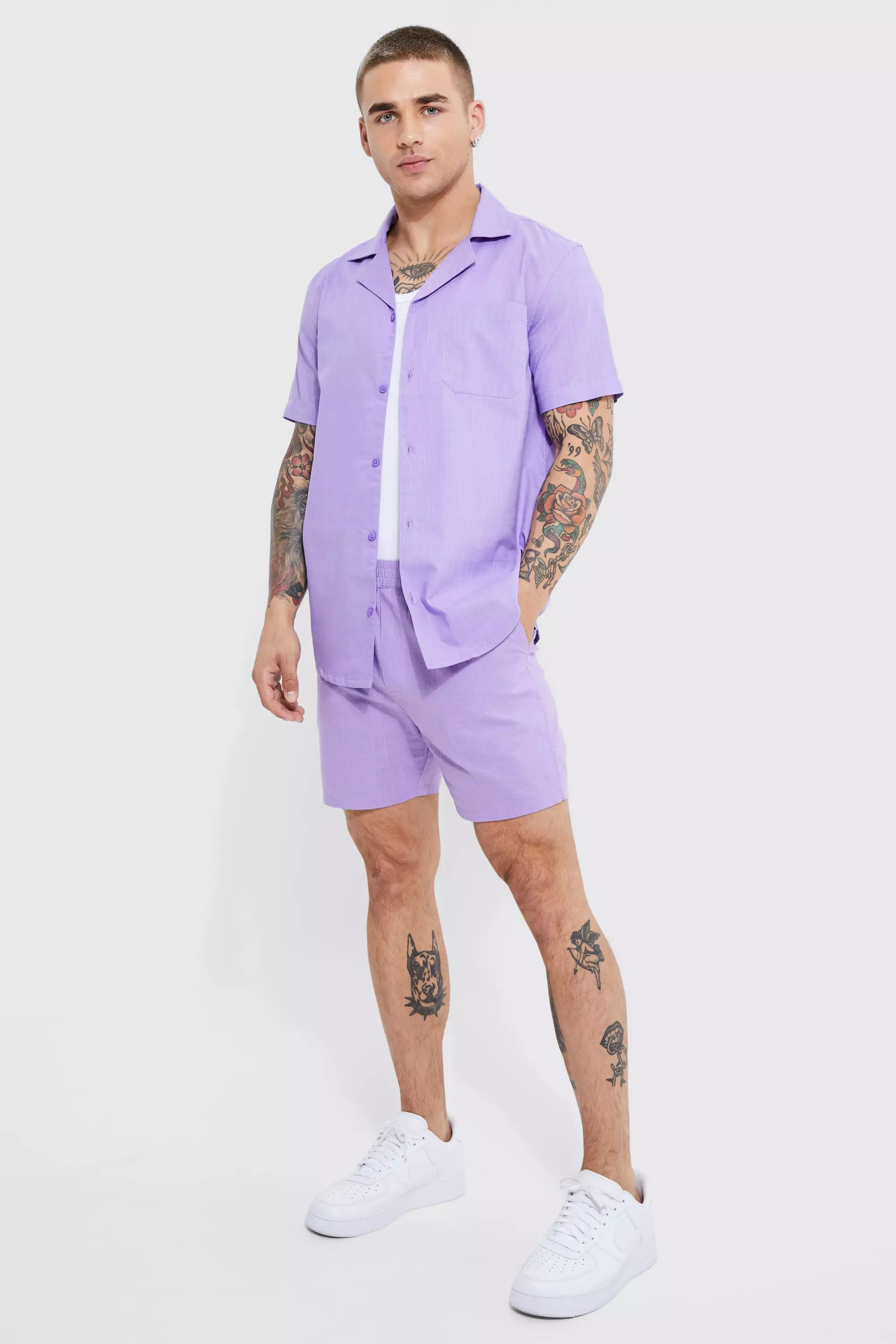 Men's Purple Shirts | boohooMAN USA