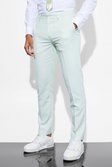 Light green Slim Micro Texture Suit Trousers