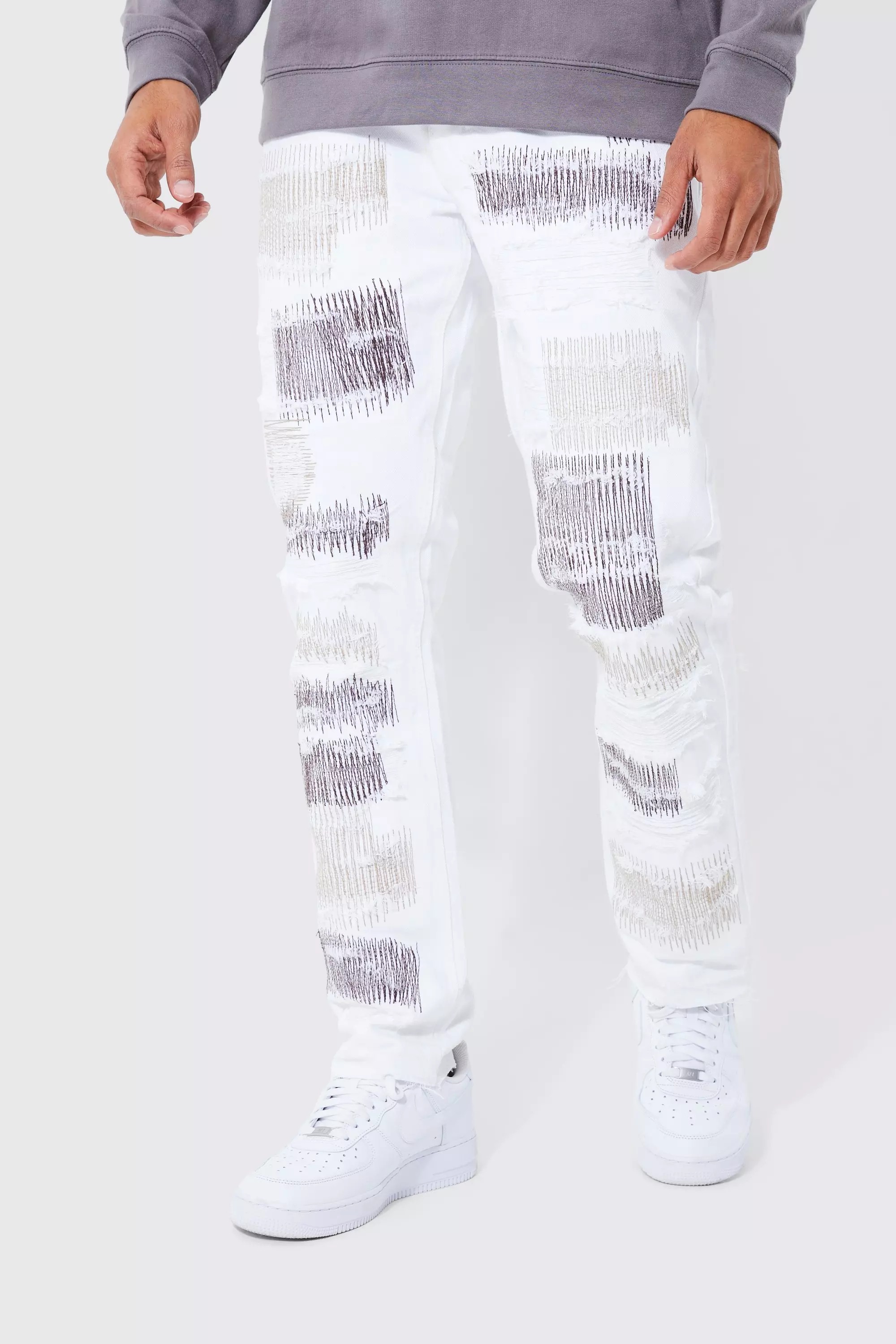 Men's White Jeans boohooMAN