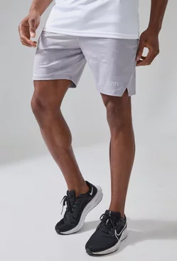 Man Active Camo Performance 7” Shorts grey