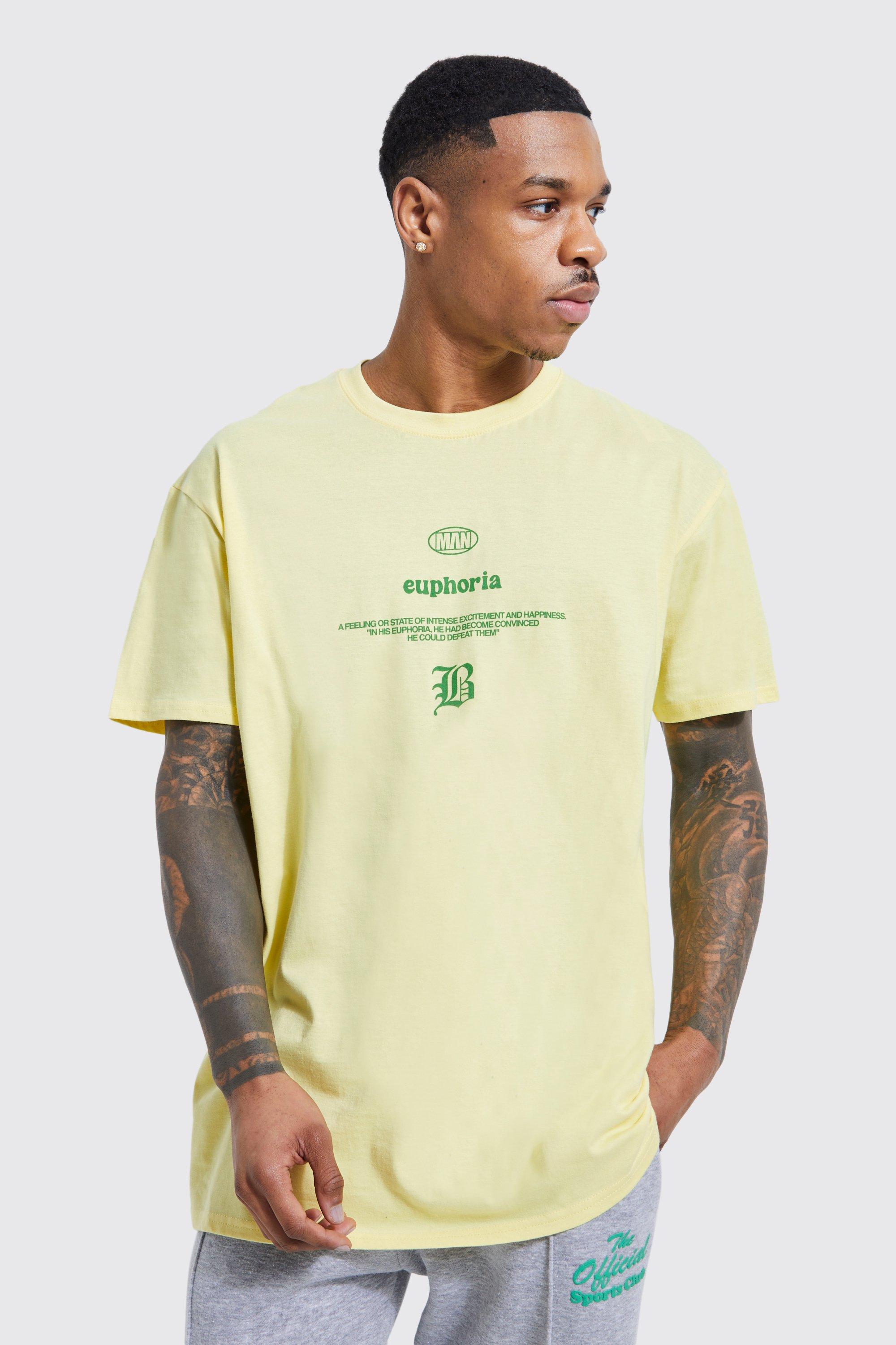 Fear of God Essentials Boxy Graphic T-Shirt Yellow - FW18 - US