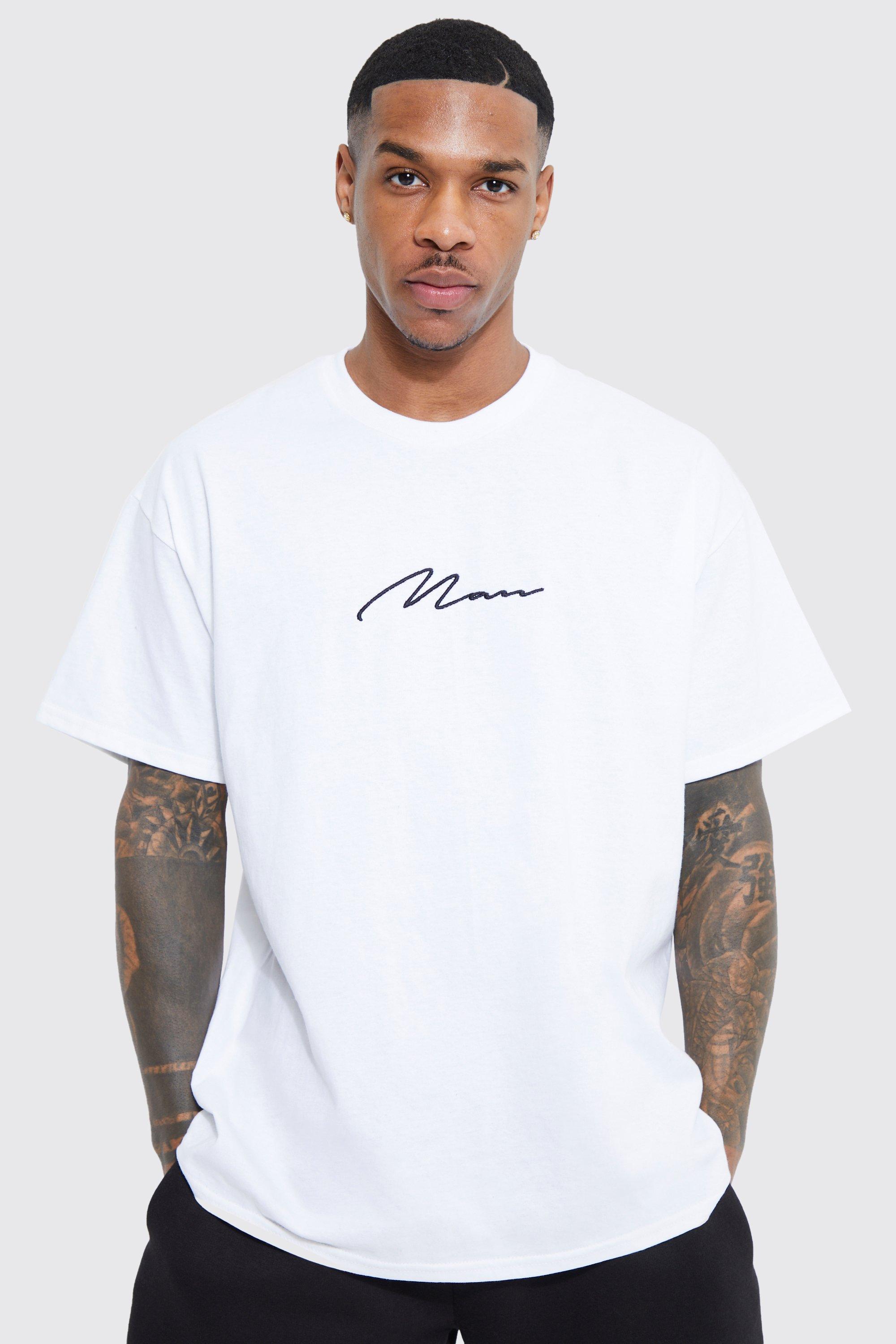 boohooMAN Men's Oversized Crew Neck T-Shirt