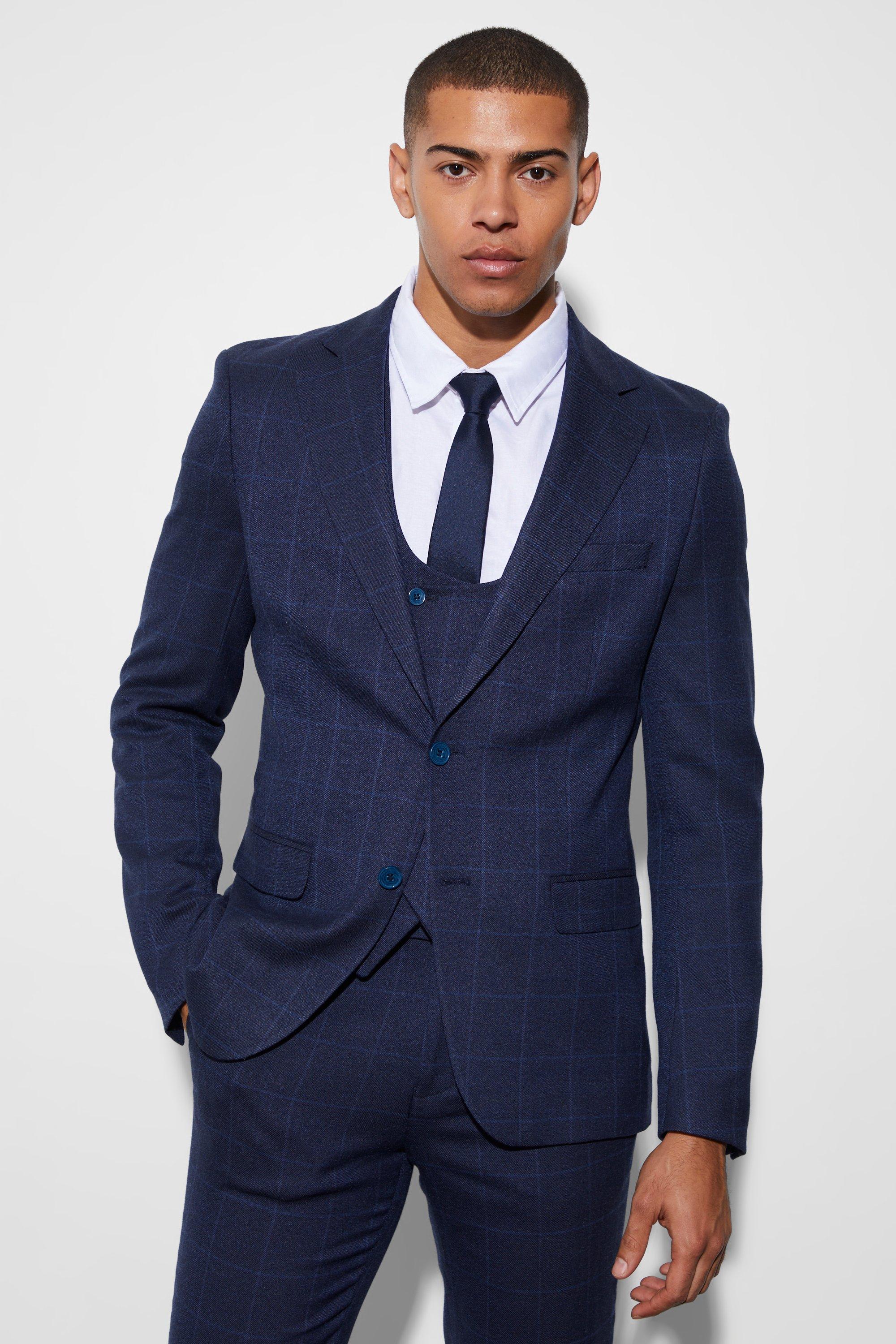 boohooMAN Men's Slim Single Breasted Suit Jacket