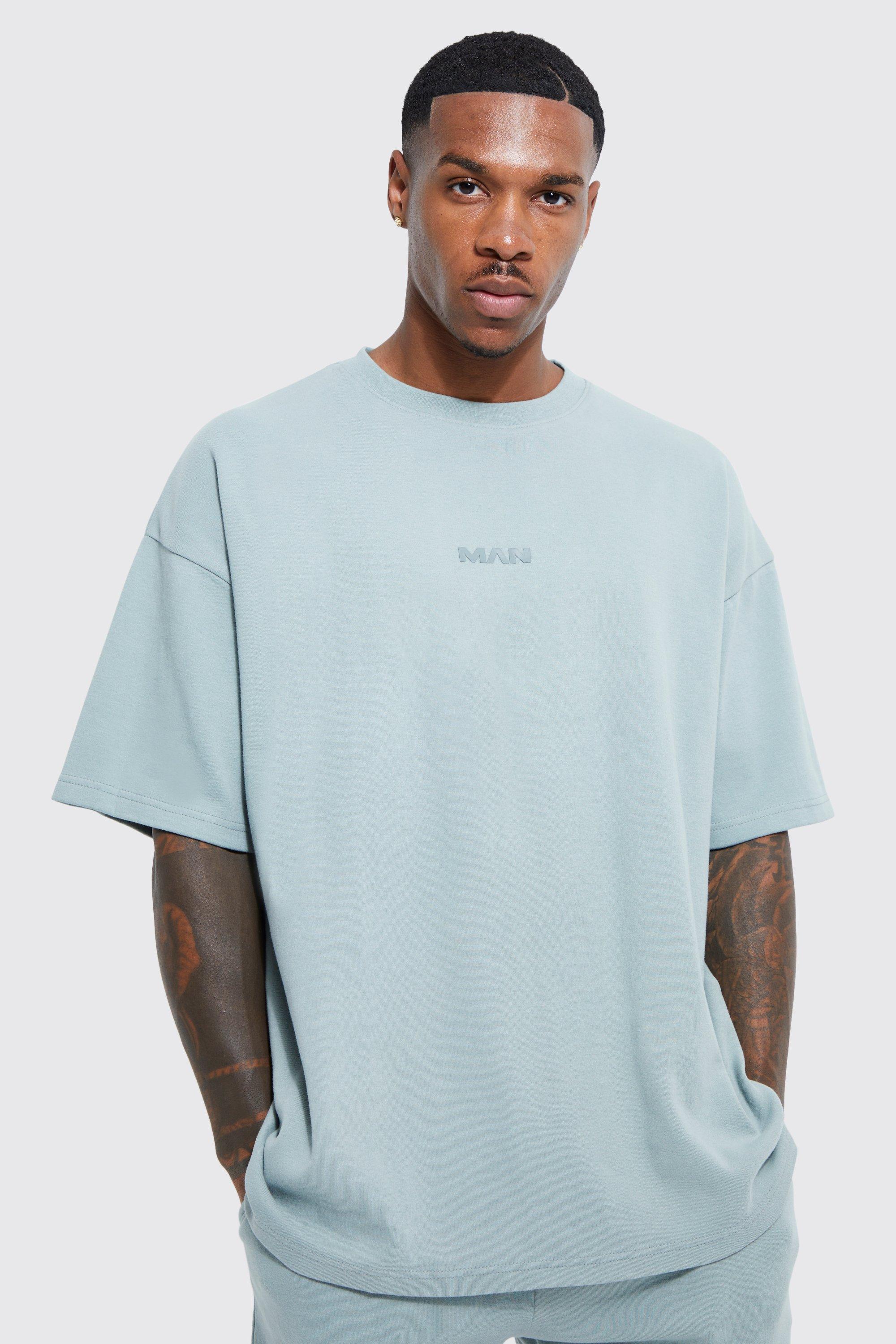 Oversized Heavyweight Foam Print T shirt boohooMAN USA