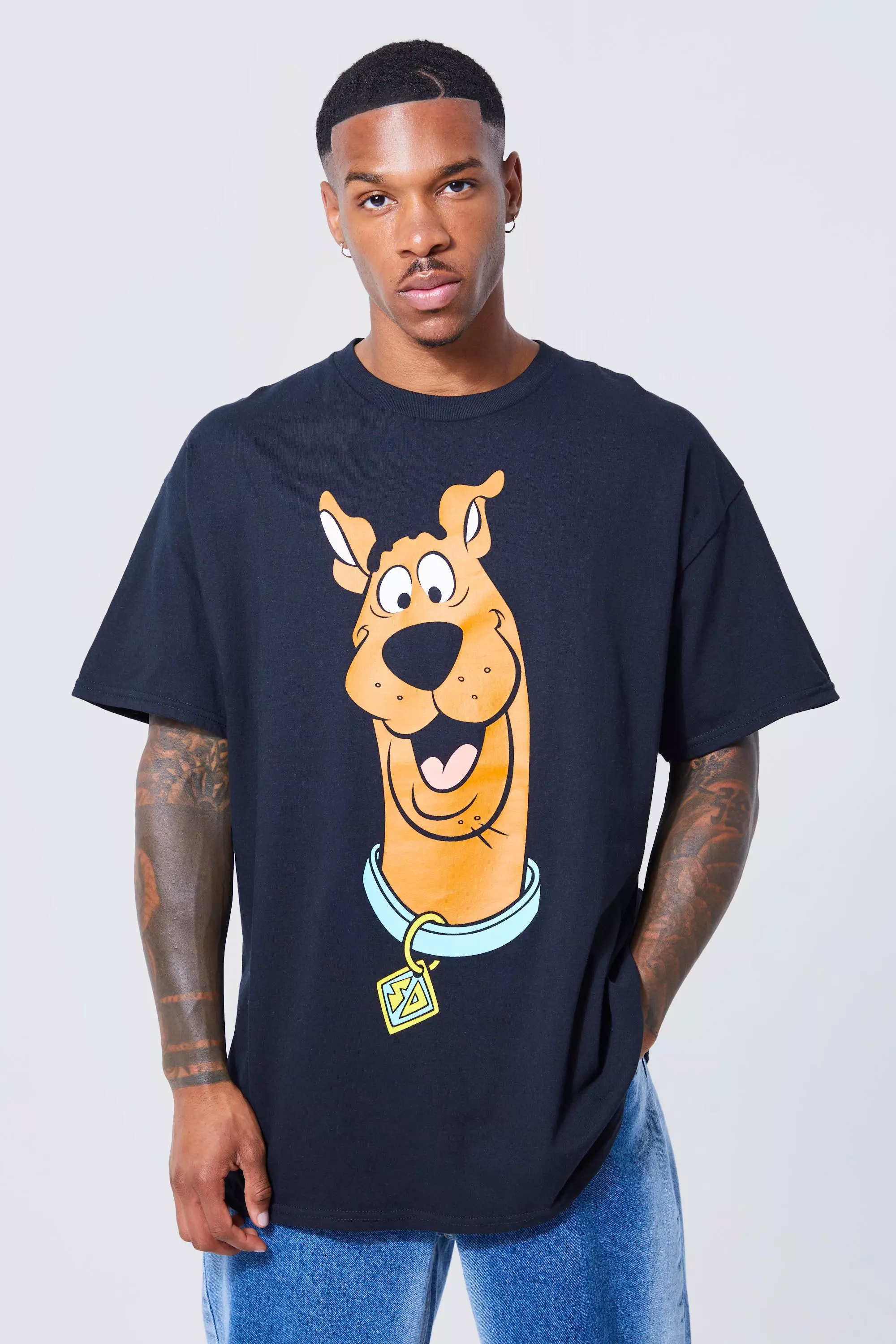 Oversized Scooby Doo License T shirt boohooMAN