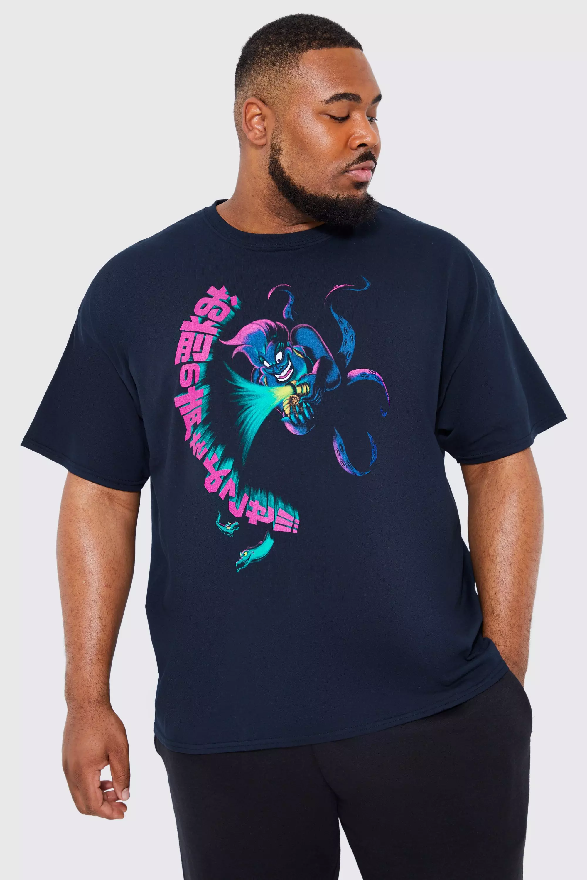 Plus Disney Ursula License T shirt boohooMAN UK