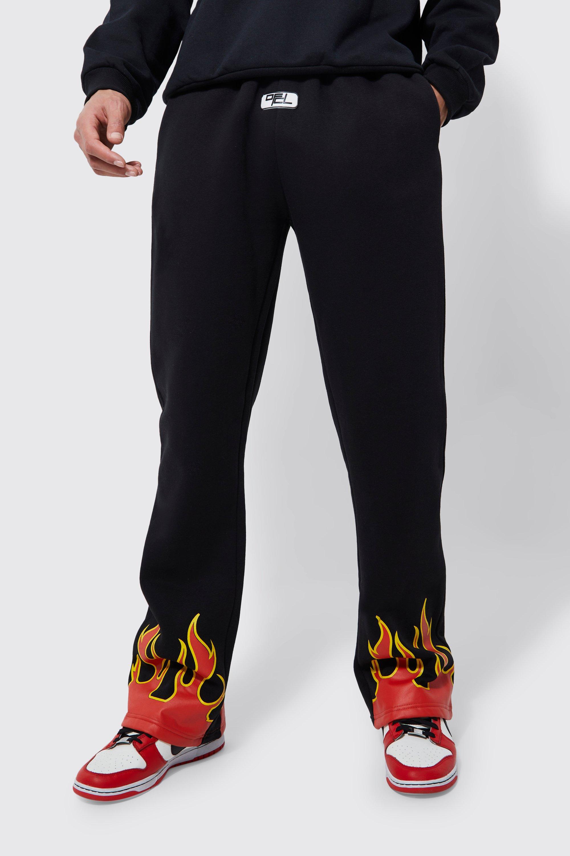 Tall Regular Flame Hem Gusset Jogger