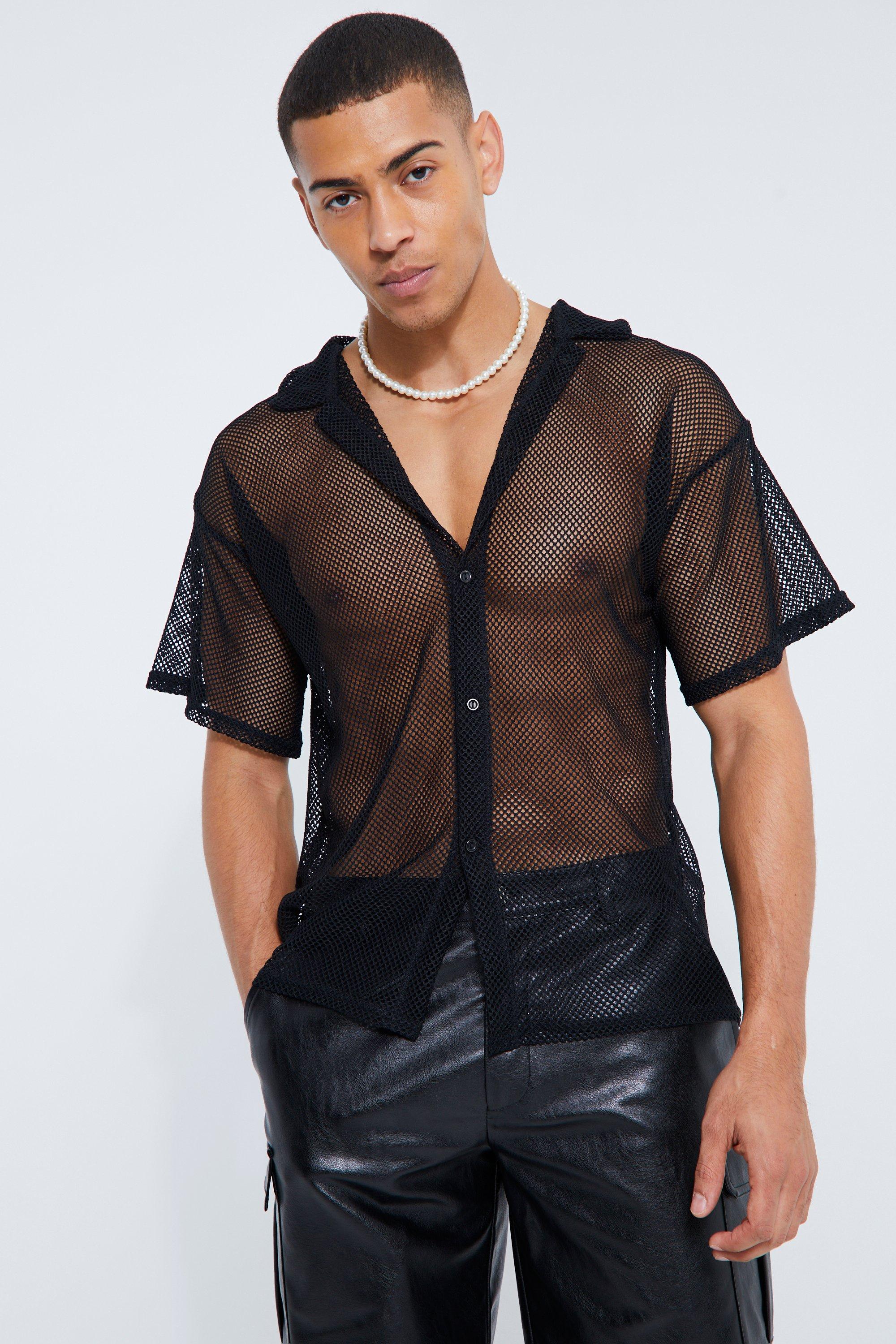 Men's Punk Flaming Mesh Shirt – Punk Design