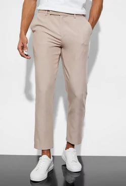 Slim Crop Suit Trousers mauve