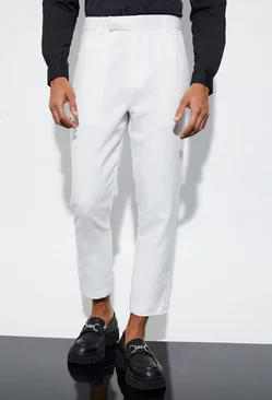 Tapered Plain Suit Trousers ecru