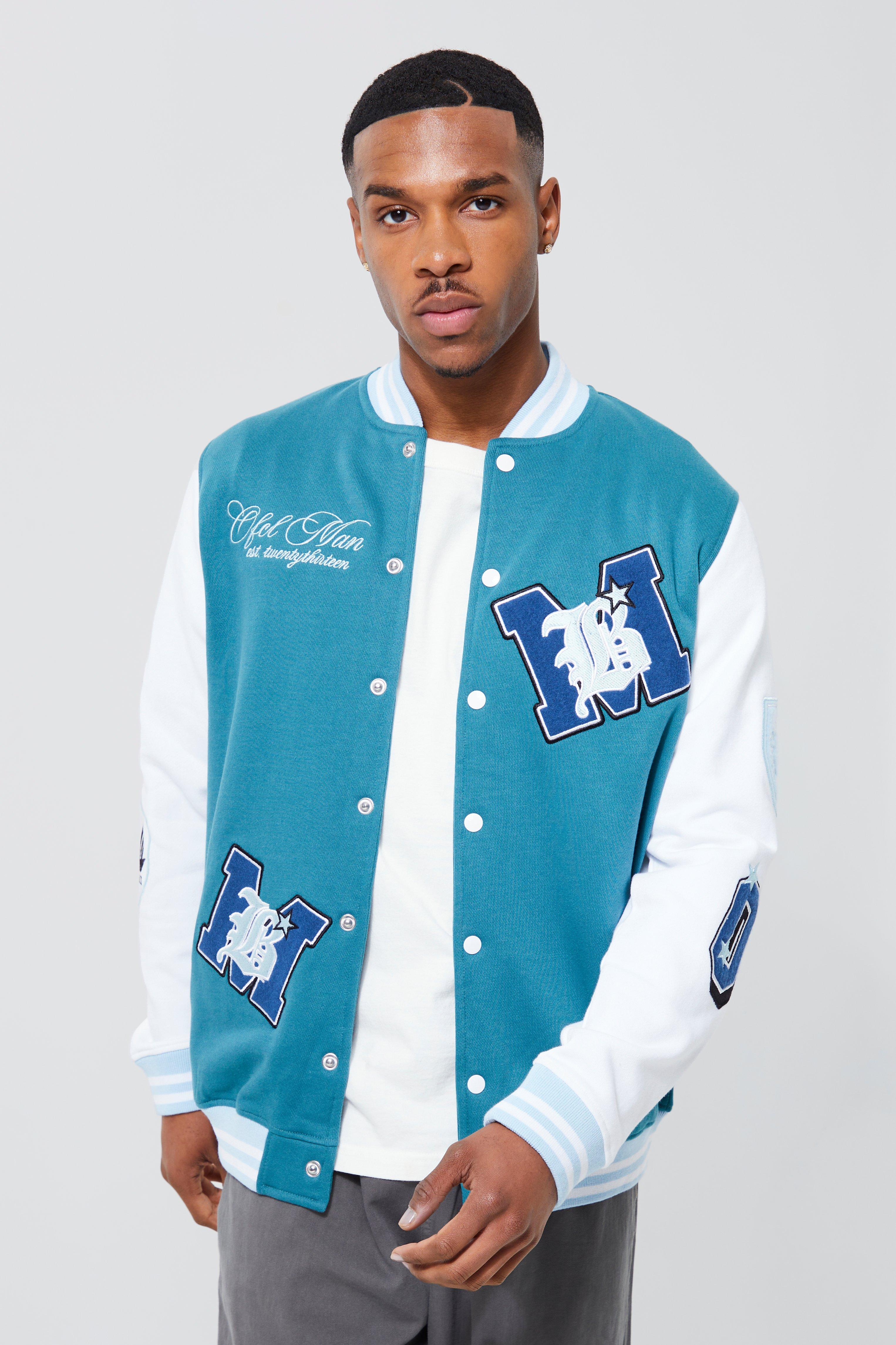 Official Man Jersey Varsity Bomber Jacket