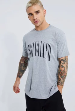 Grey Oversized Unrivalled Graphic T-shirt