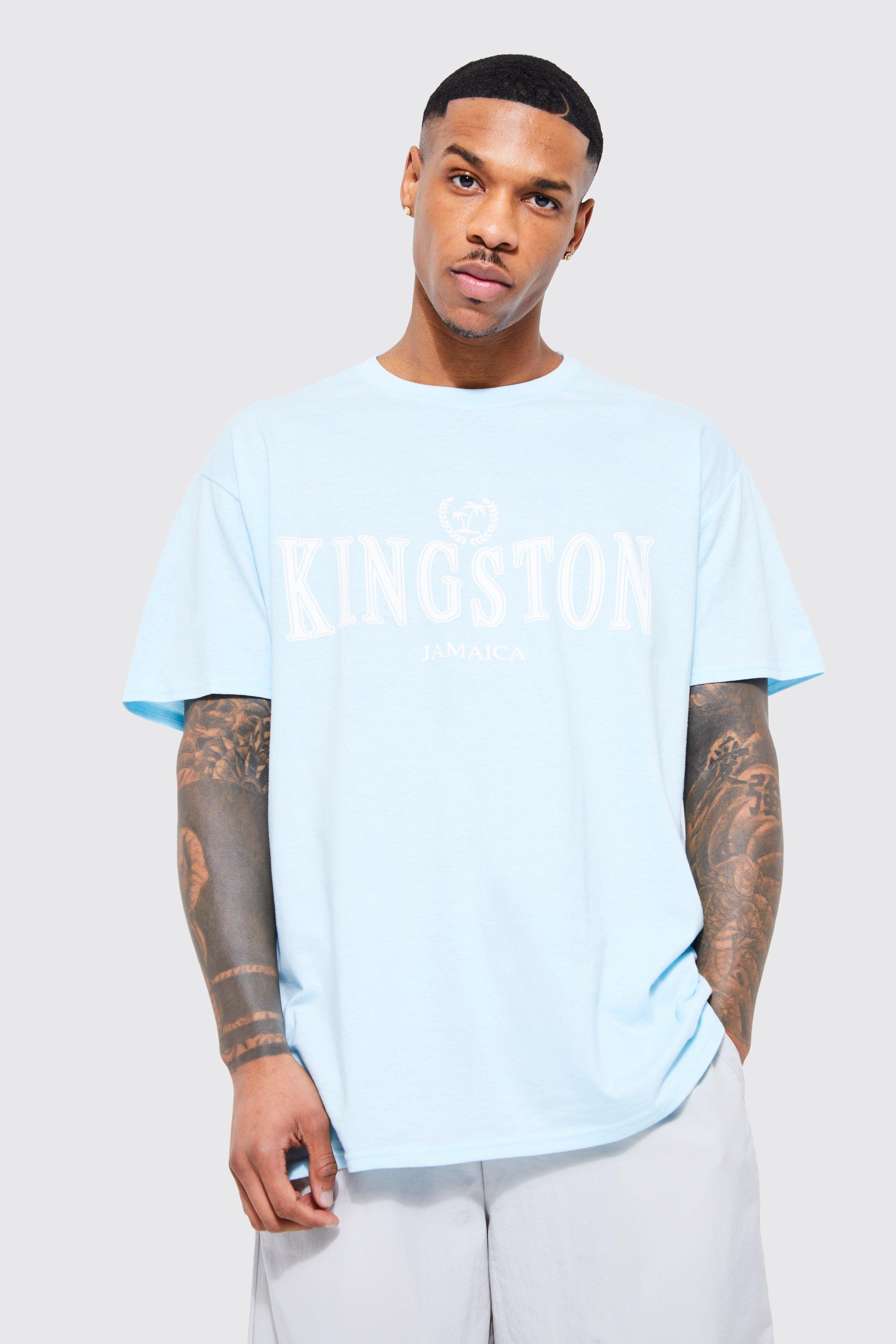 Mariner Analytiker miljøforkæmper Oversized Kingston City Graphic T-shirt | boohooMAN USA