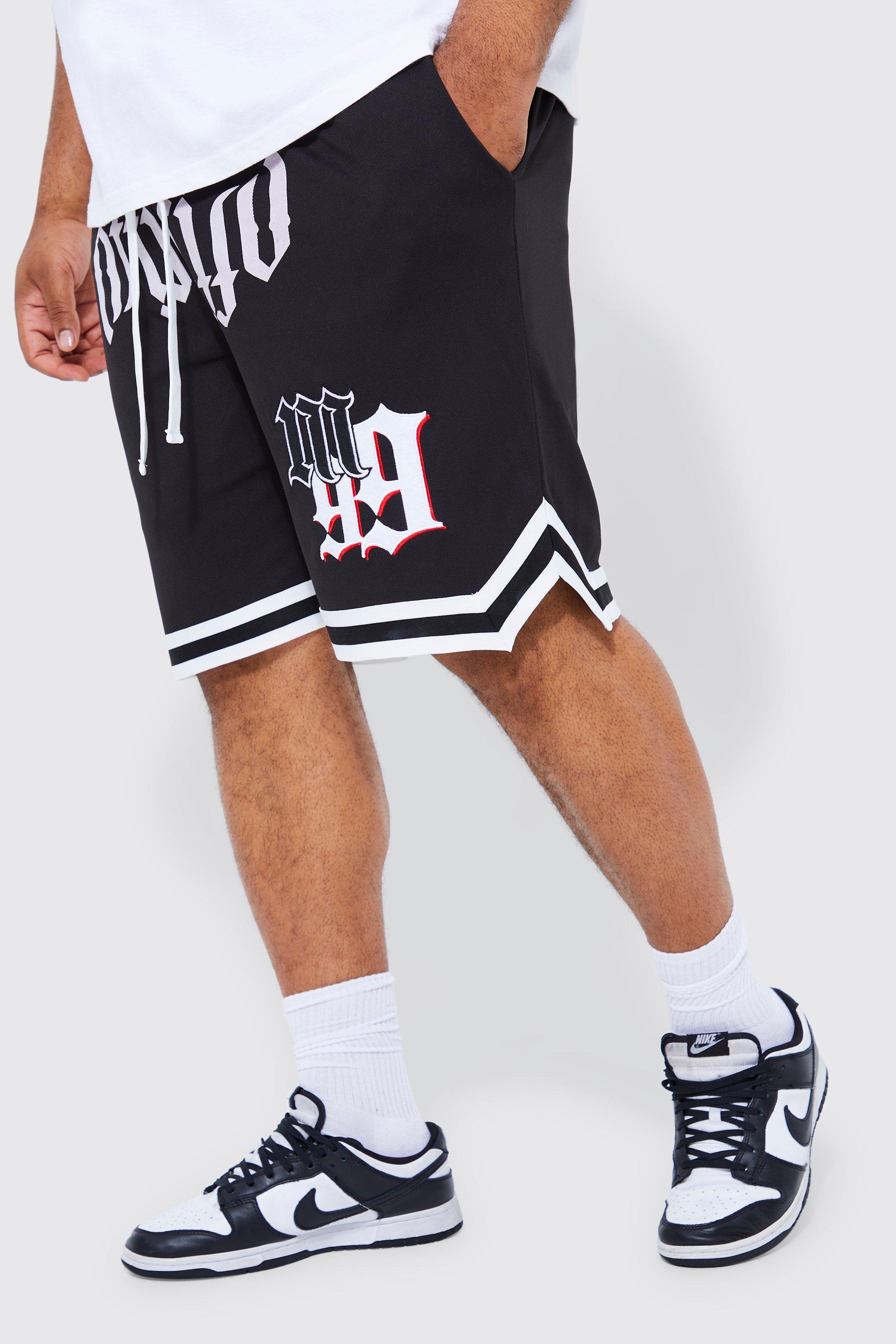 Gothic Applique Basketball Short