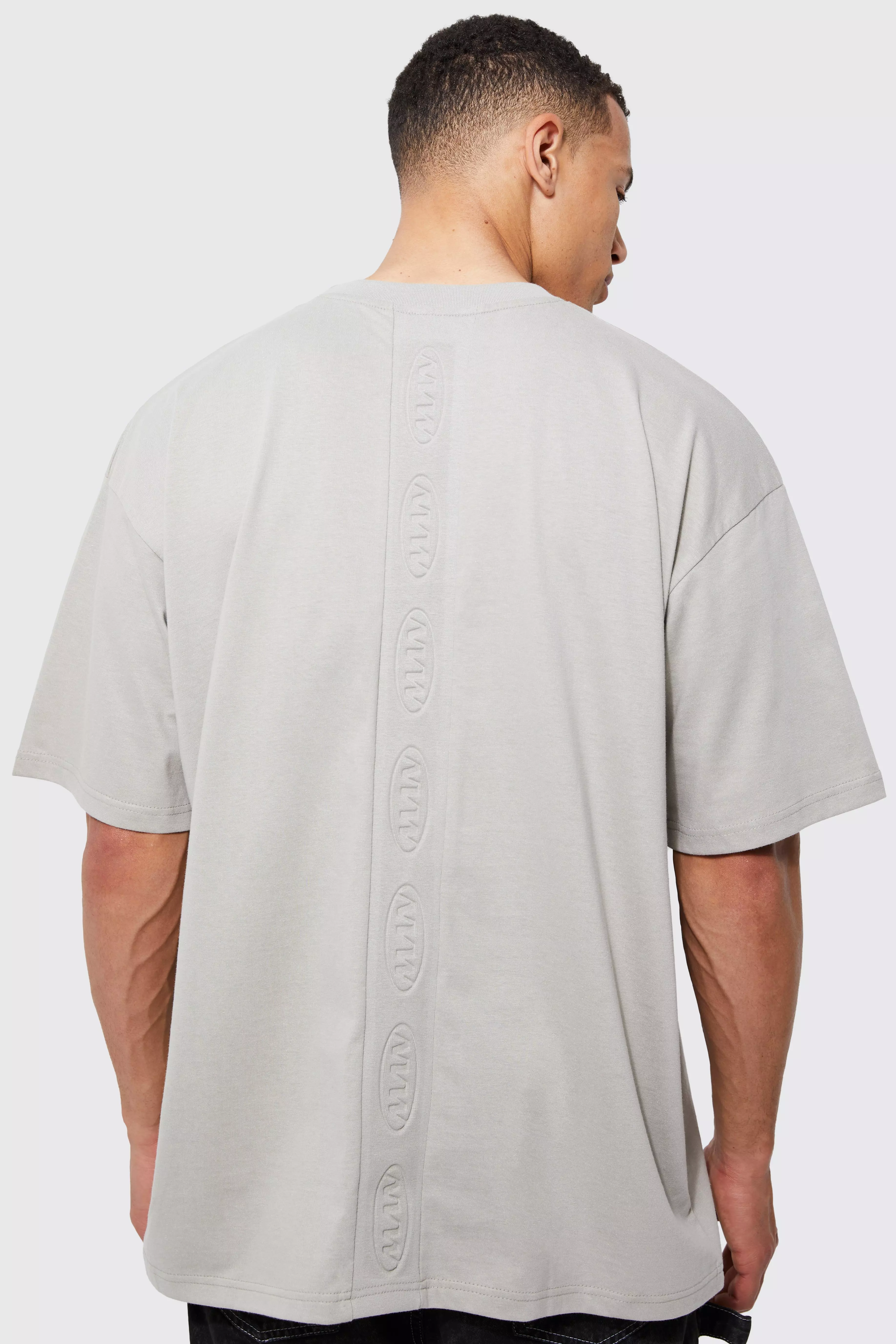 Tall Man Oversized Debossed Rib T-shirt dove