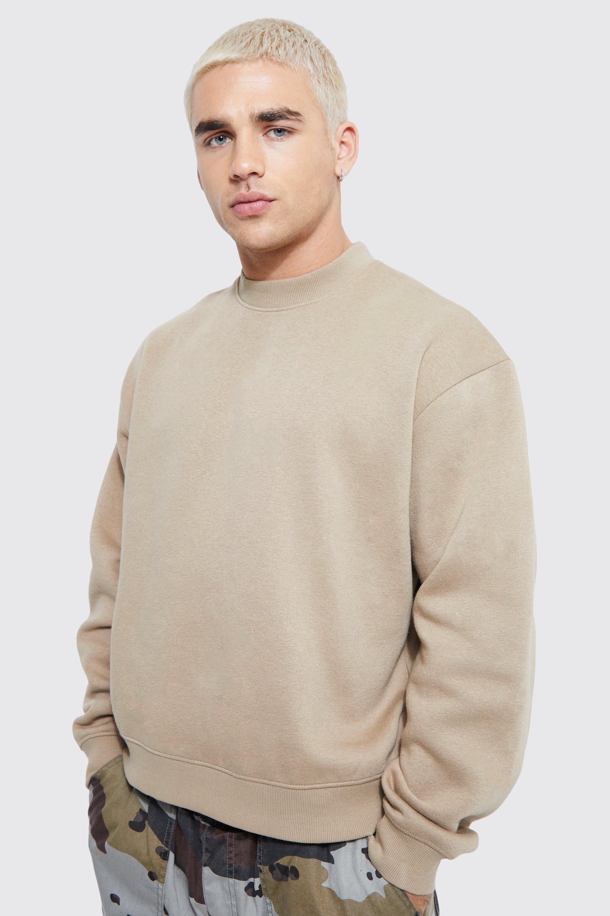 Boohooman oversized online sweatshirt