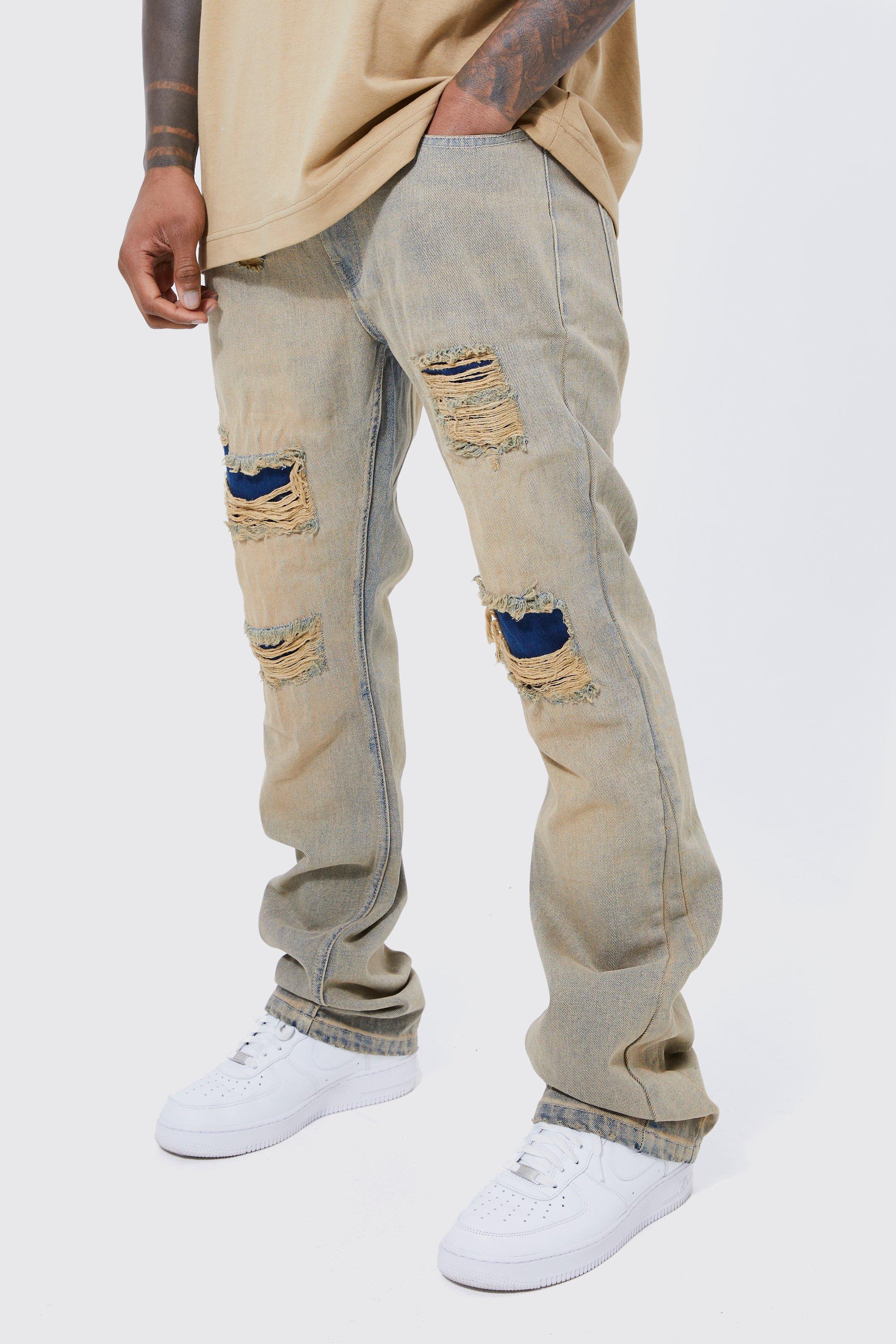 Skinny Extreme Distressed Flare Jeans