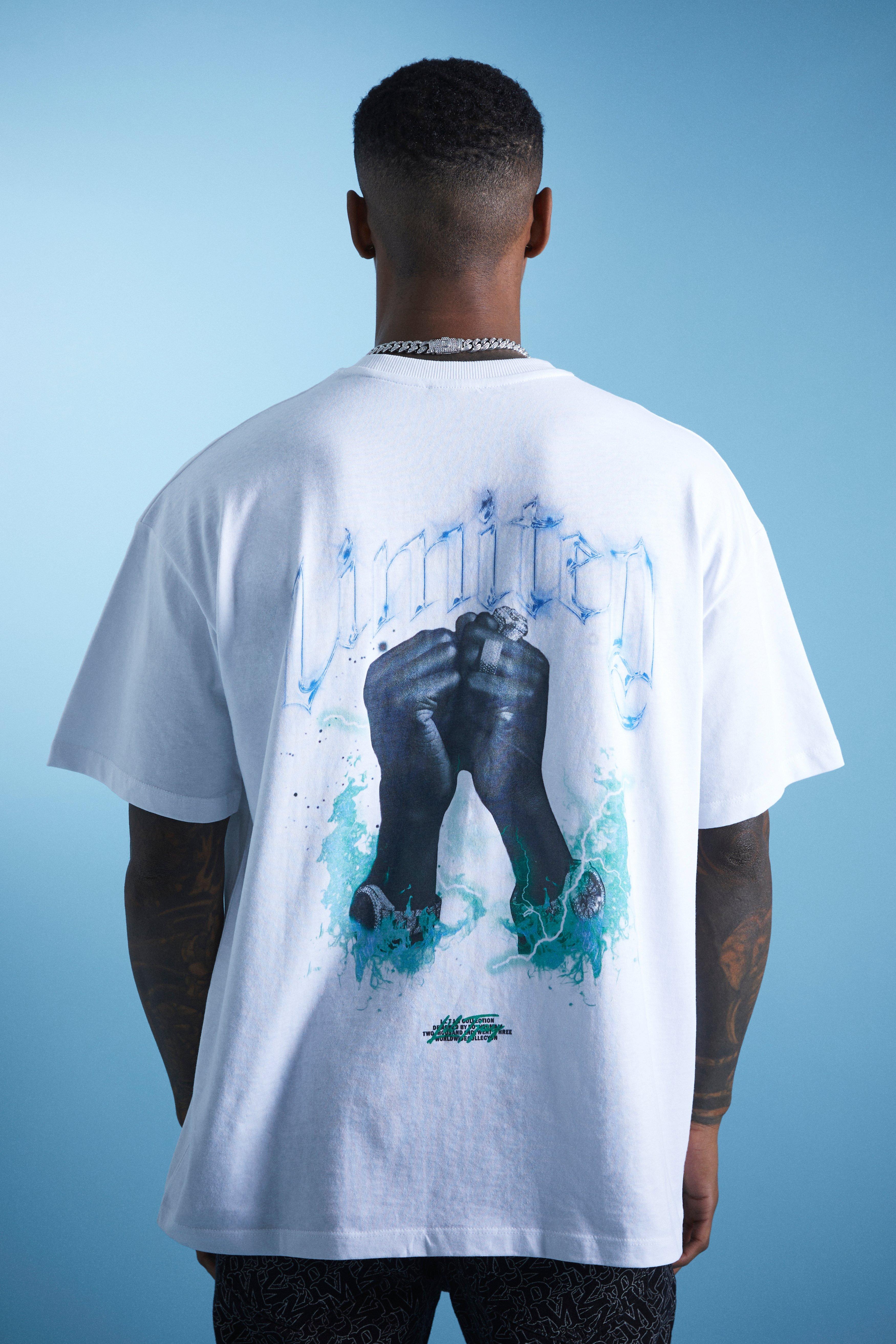 Lil Tjay Oversized Limited Back Graphic T-shirt | boohooMAN USA