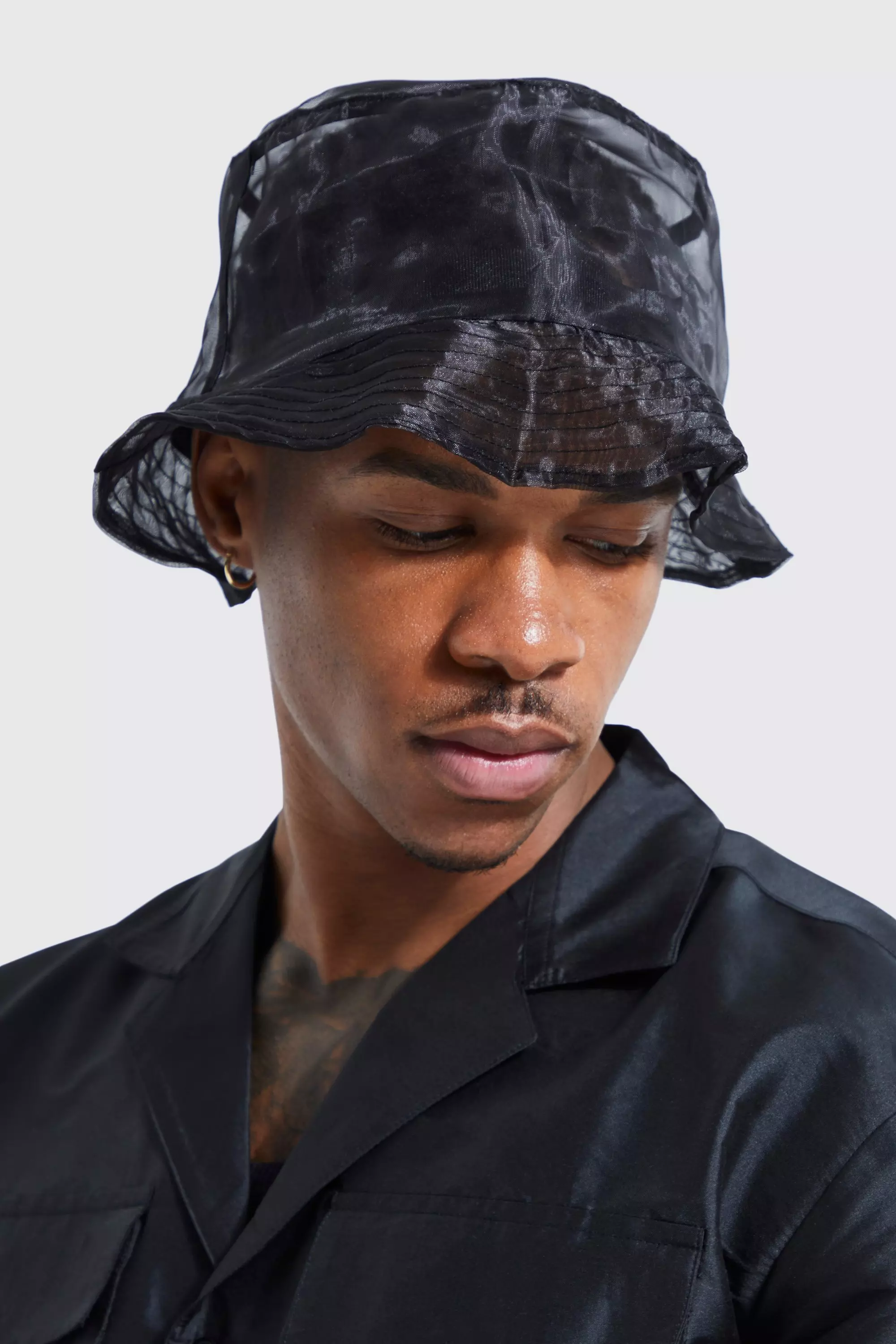 Men's Black Bucket Hats