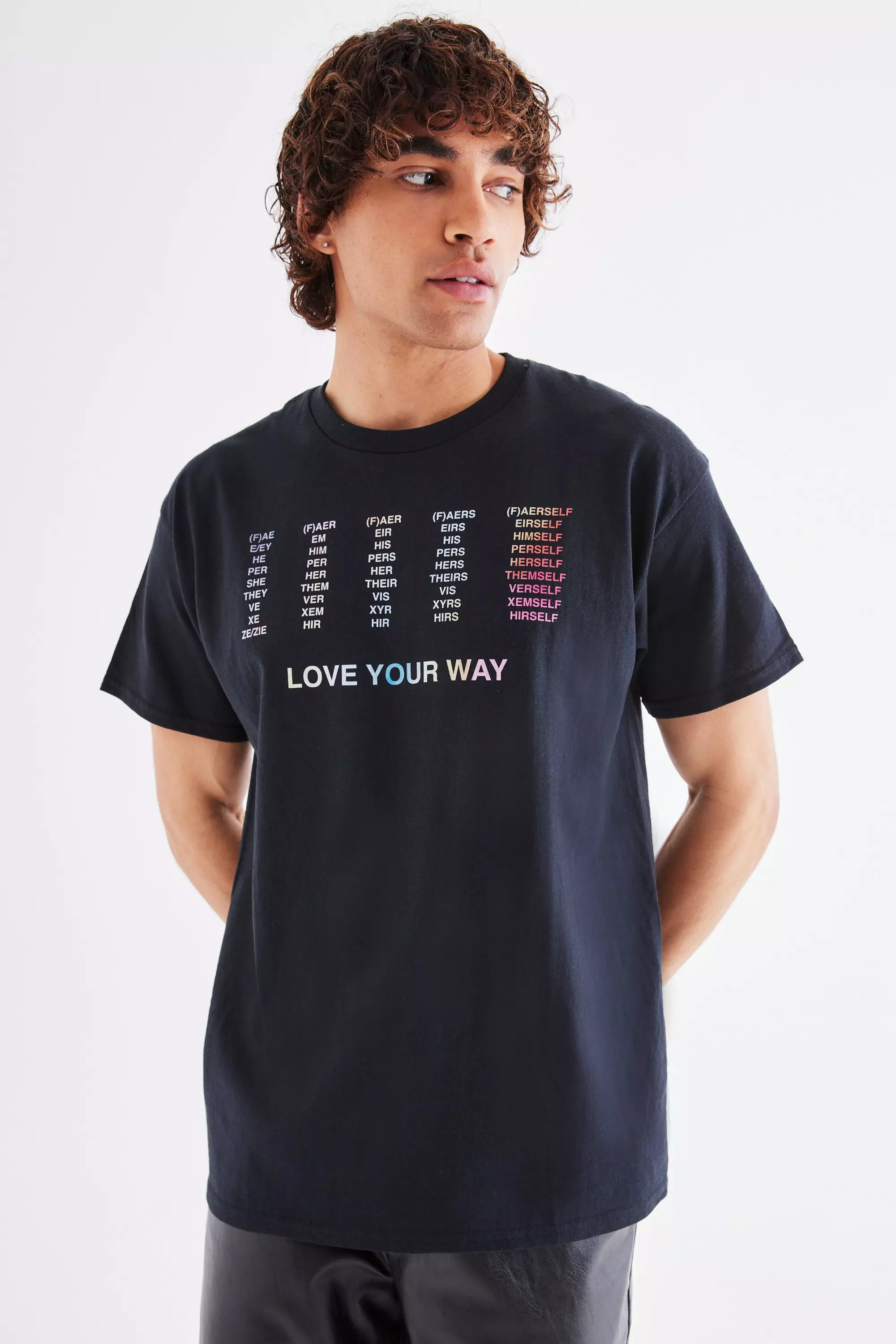 Black Pronouns Pride T-shirt