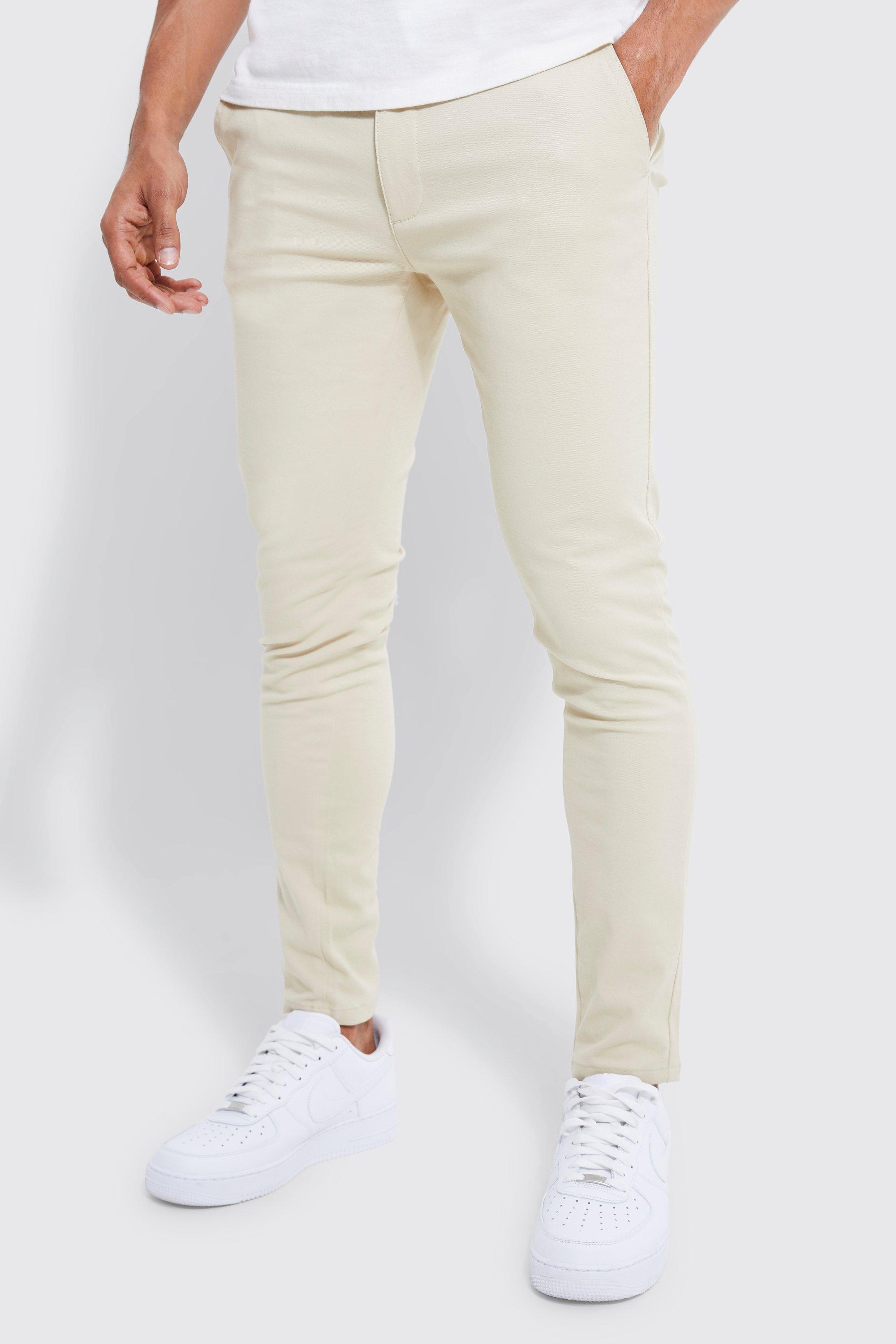 Fixed Waist Skinny Chino Trouser boohooMAN UK