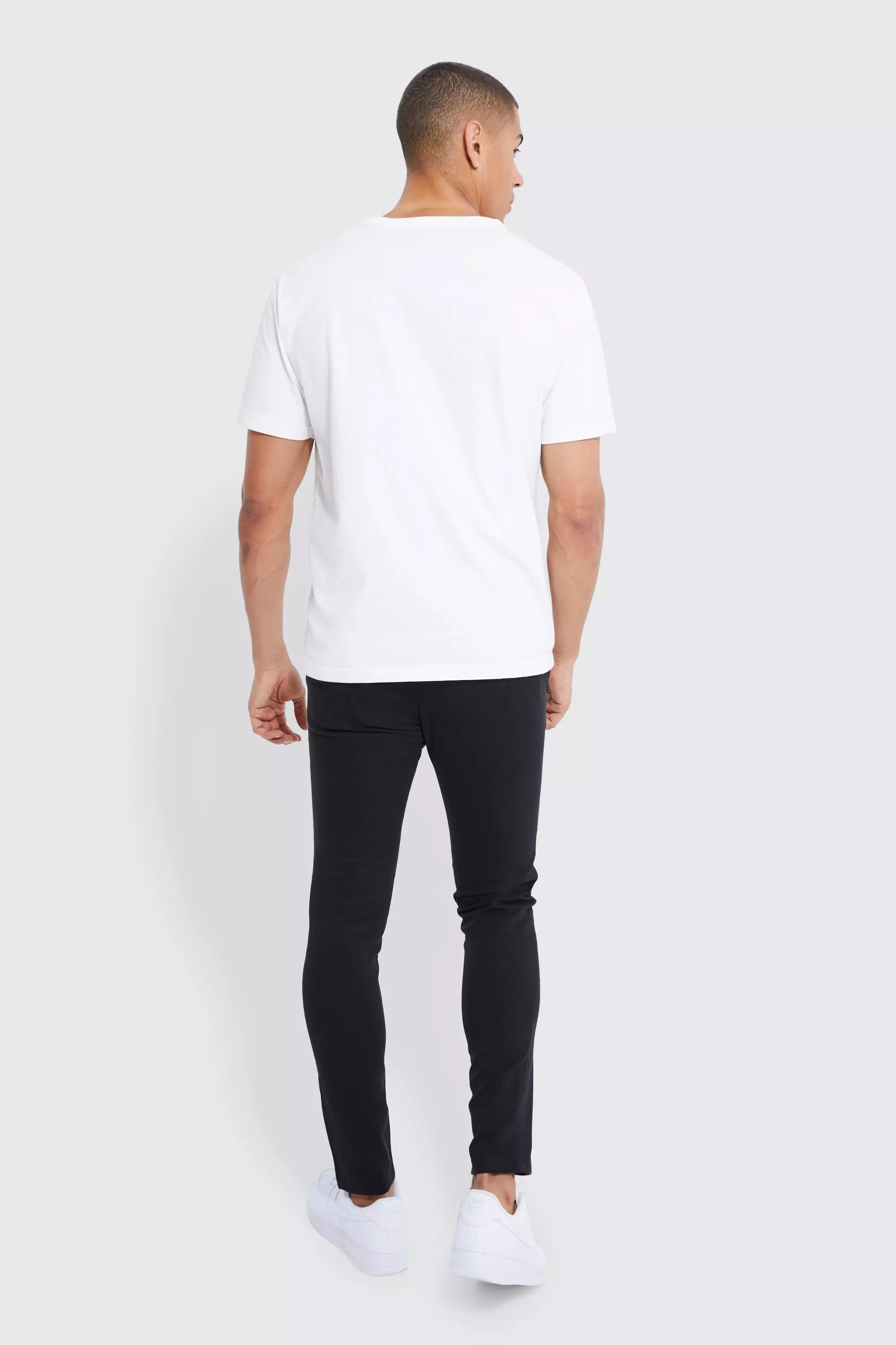 Black Fixed Waist Skinny Chino Trouser alternative image
