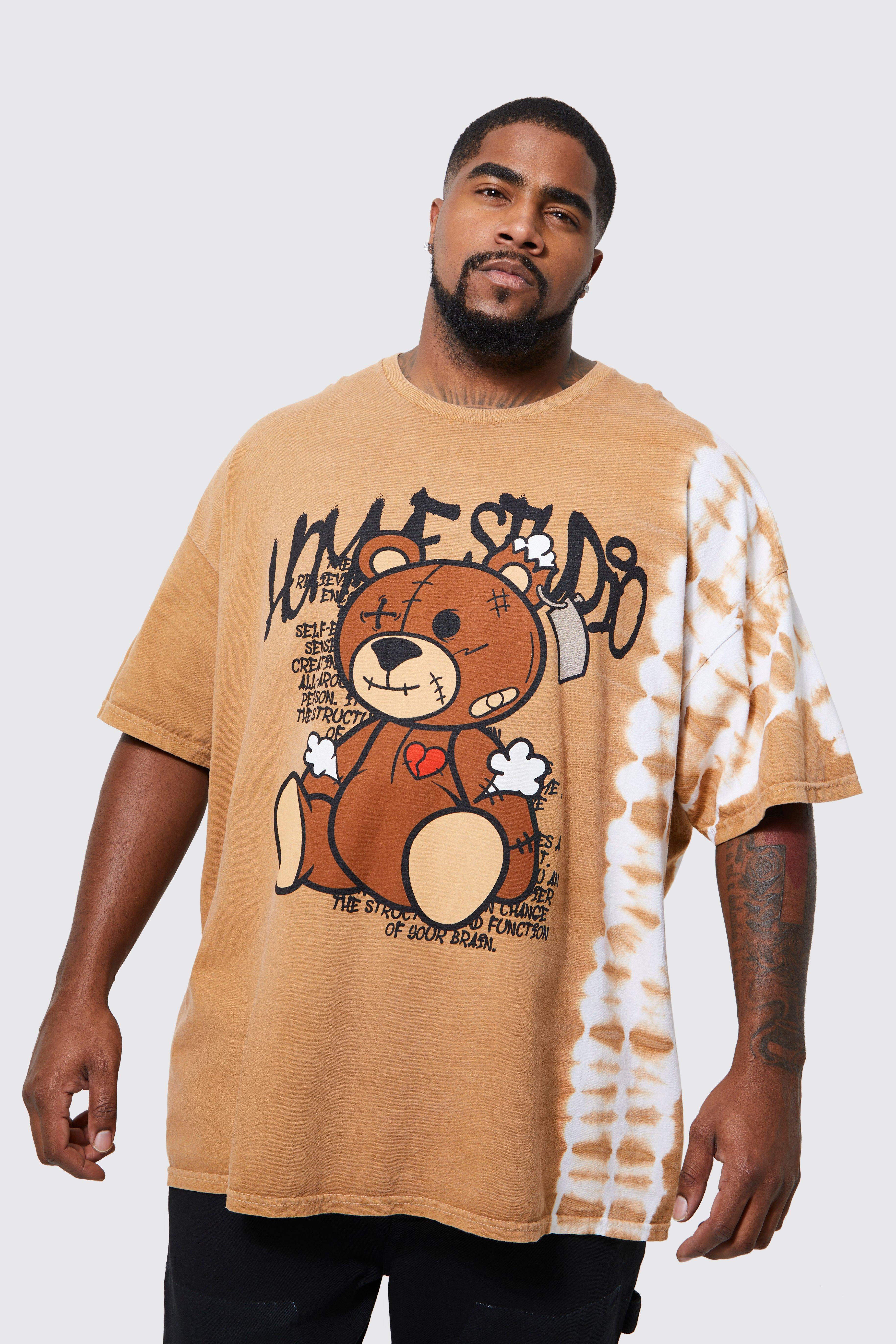 Teddy Bear Graphic Drip Shirt
