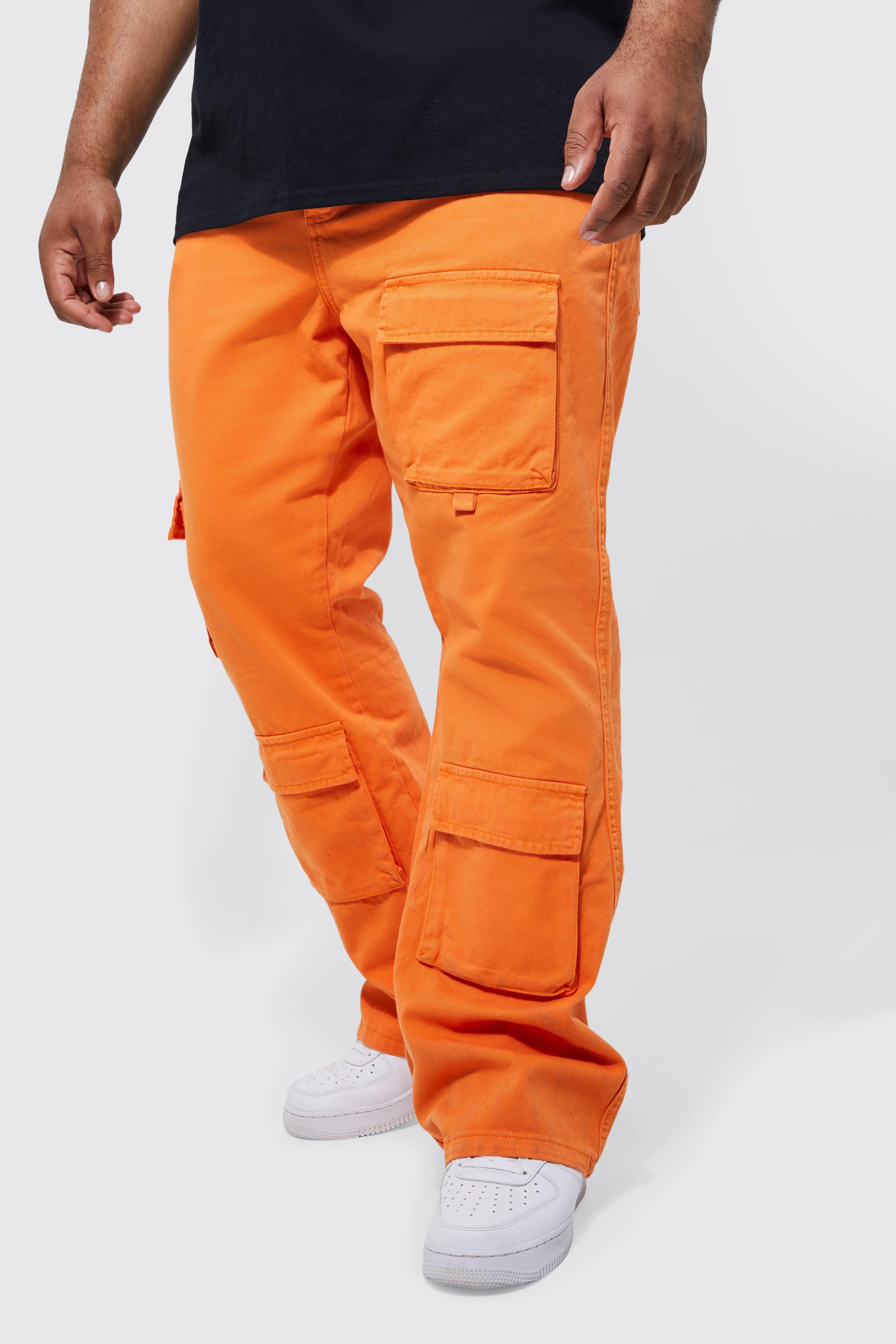 Orange Cargo Pants