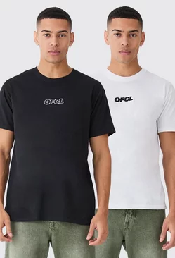 Multi 2 Pack Man Ofcl Oversized T-shirts